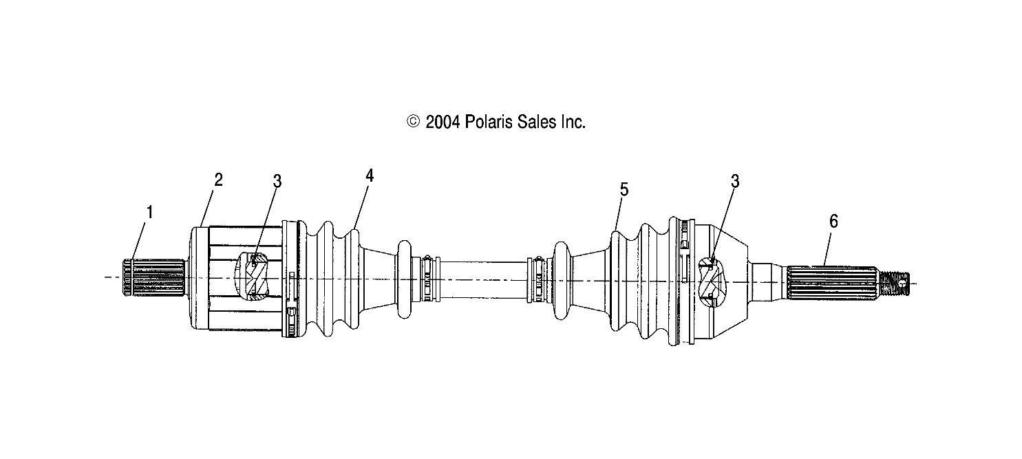 DRIVE SHAFT, FRONT - A05MH68AP (4999609960B12)