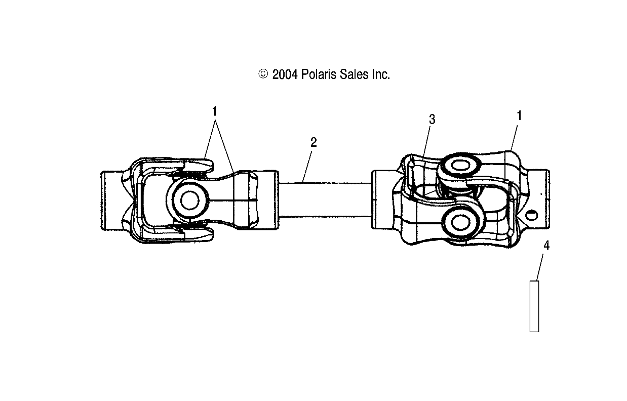 PROP SHAFT, REAR - A05MH68AP (4999609960C01)