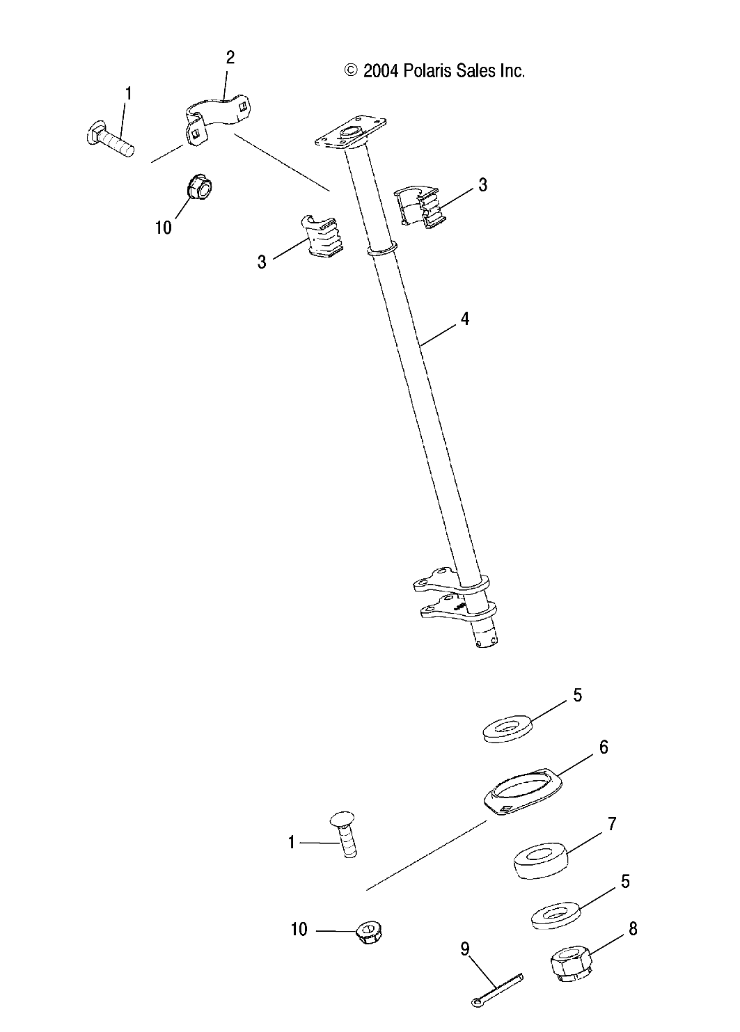 STEERING POST - A05MH68AP (4999609960C07)