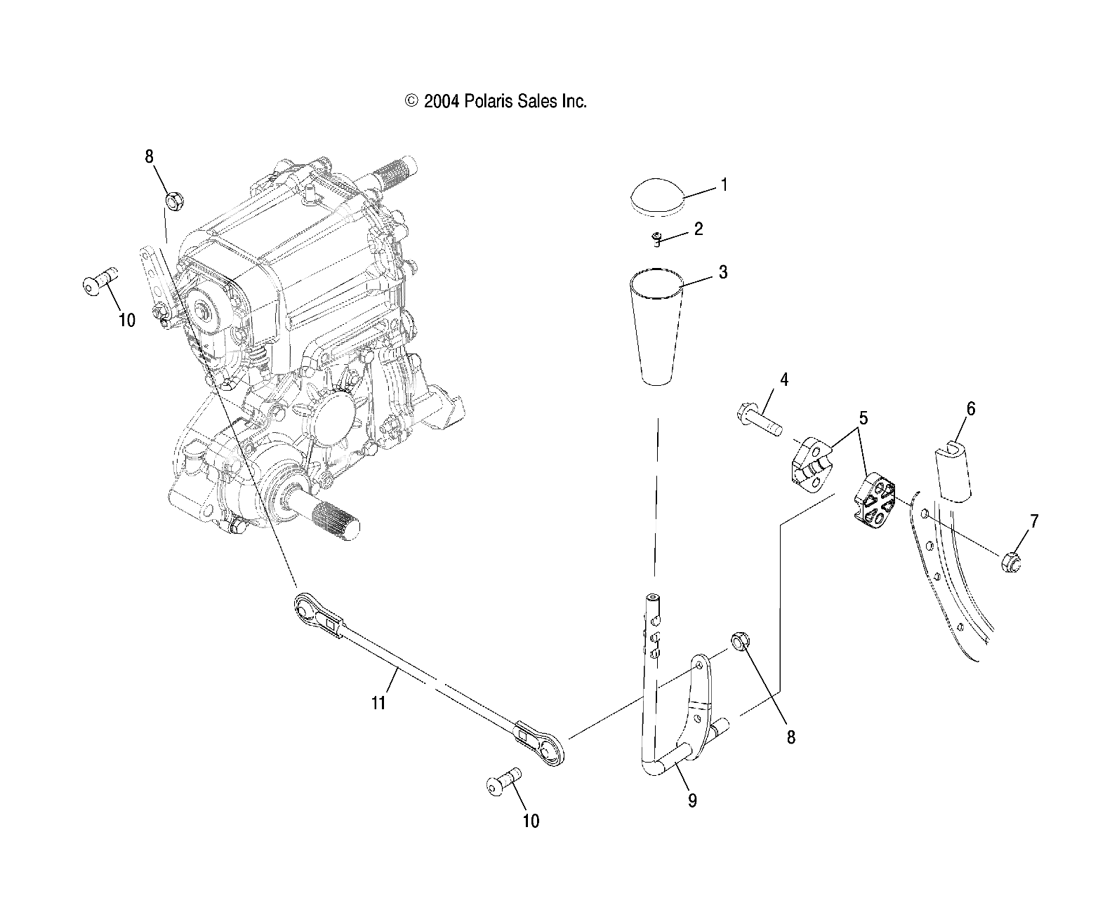 GEAR SELECTOR - A05MH76AC/AT/AU/A (4999609960C08)