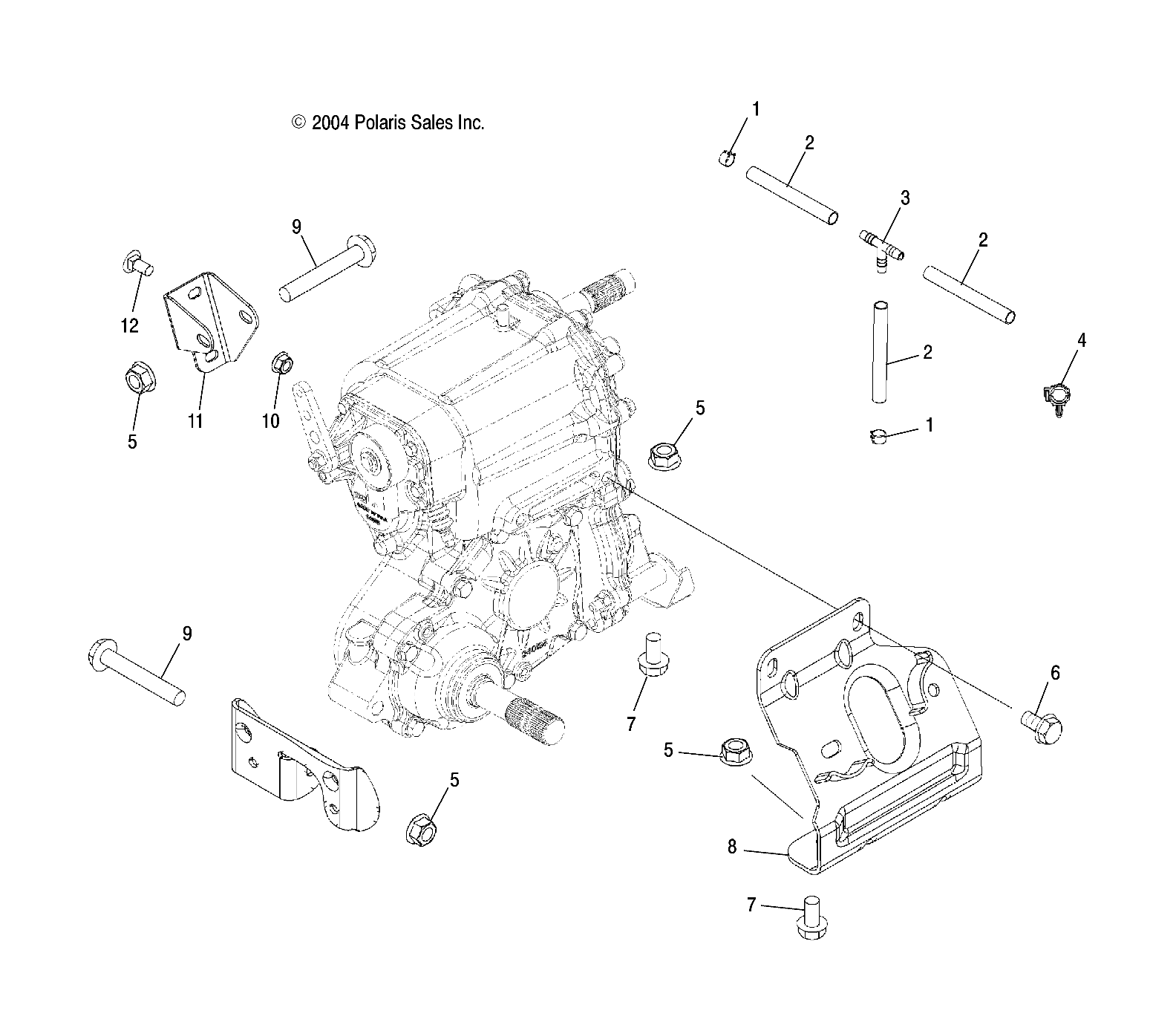 TRANSMISSION MOUNTING - A05MH68AP (4999609960D02)