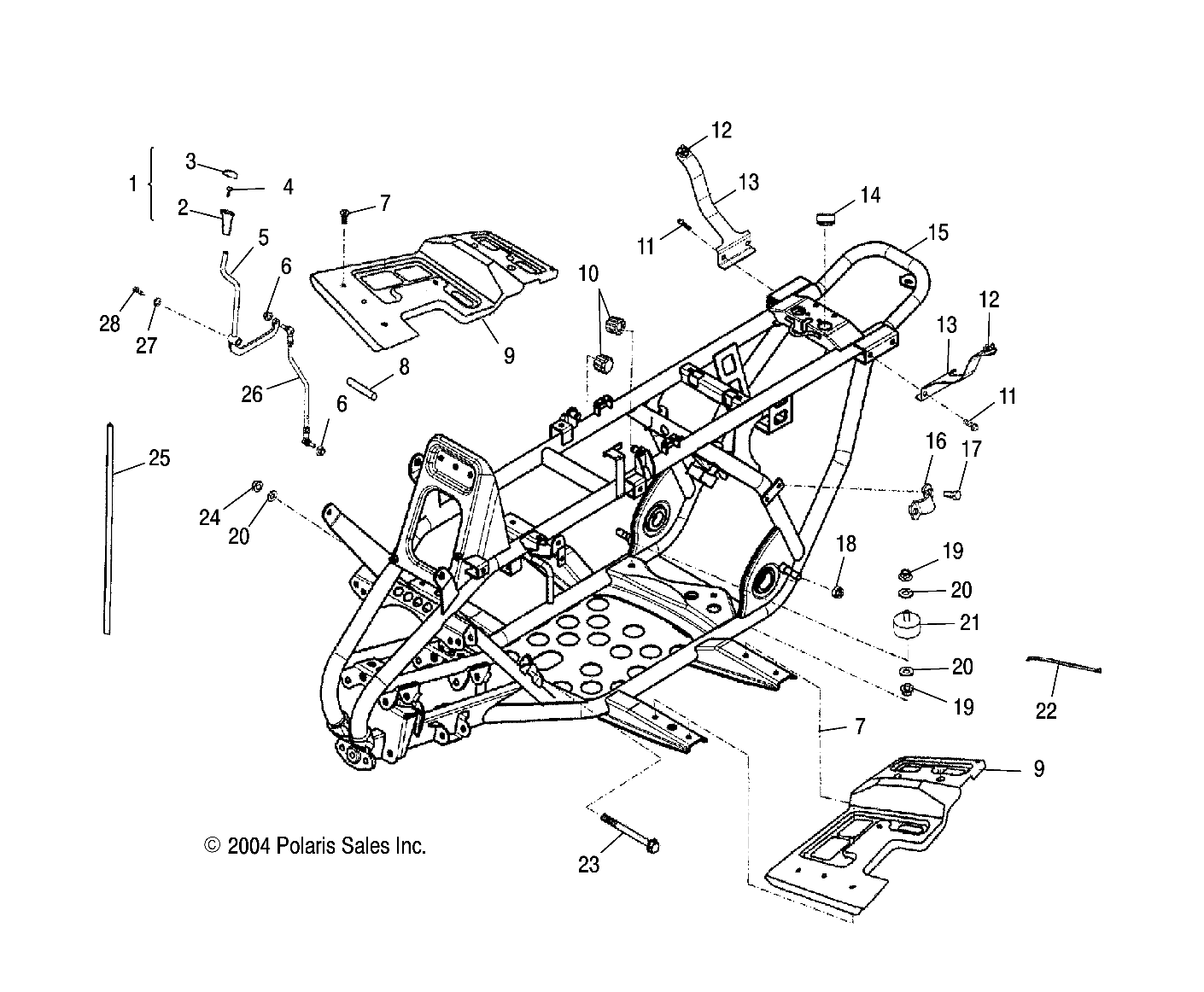 FRAME BODY - A05PB20AA/AB/AC/AD (4999659965B03)