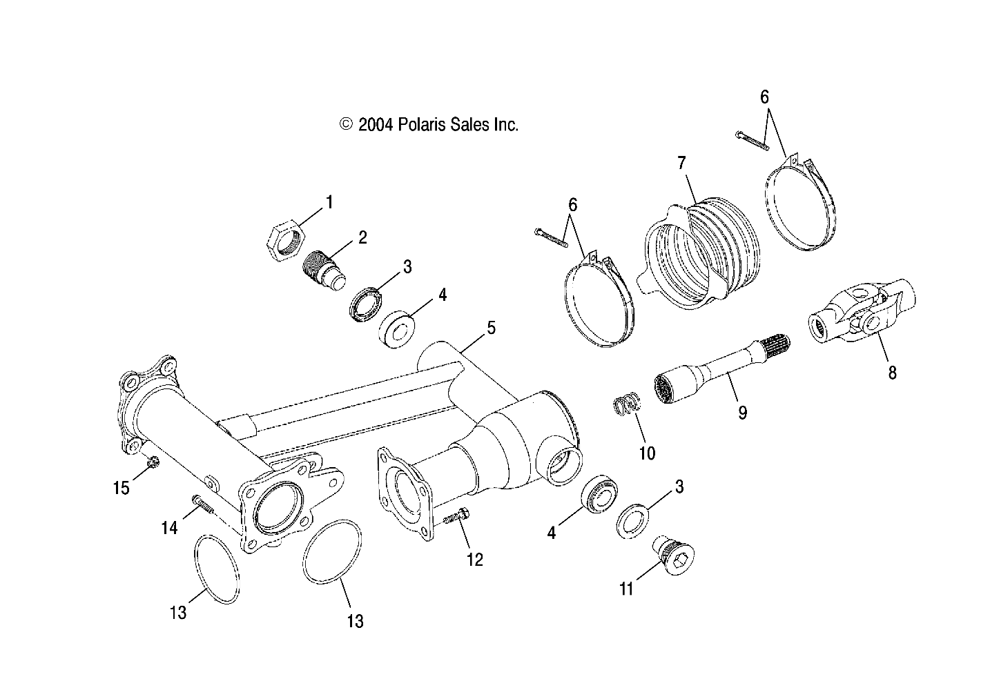 SWING ARM, REAR - A05PB20AA/AB/AC/AD (4999659965B04)