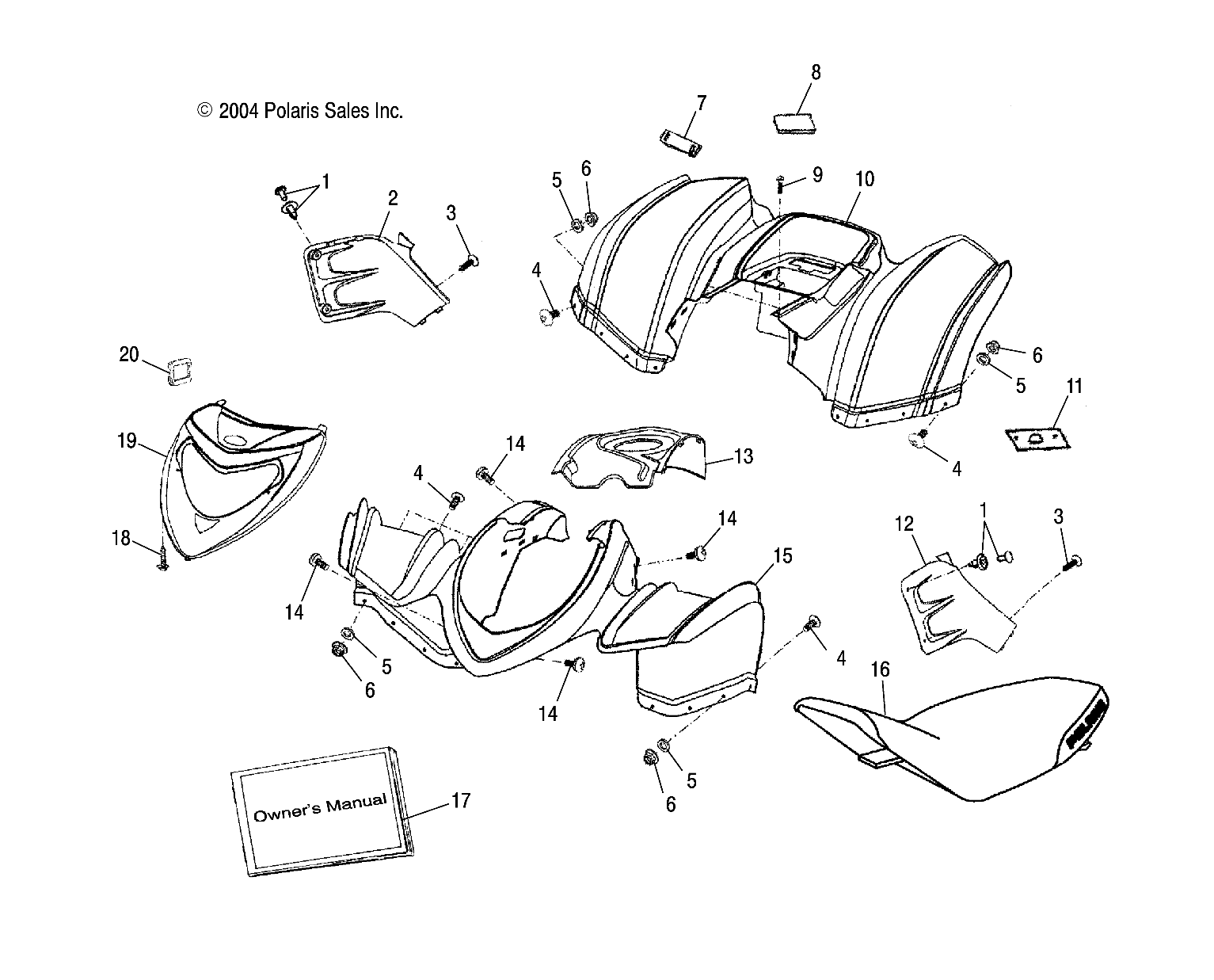 CAB/SEAT - A05PB20AA/AB/AC/AD (4999659965B07)