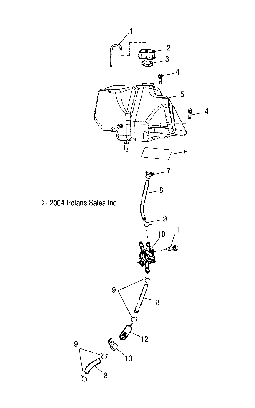 FUEL TANK - A05PB20AA/AB/AC/AD (4999659965B08)