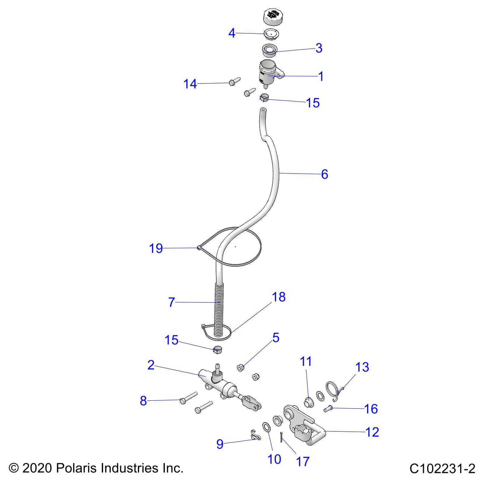 BRAKES, BRAKE PEDAL and MASTER CYLINDER - A24S6E57A1 (C102231-2)