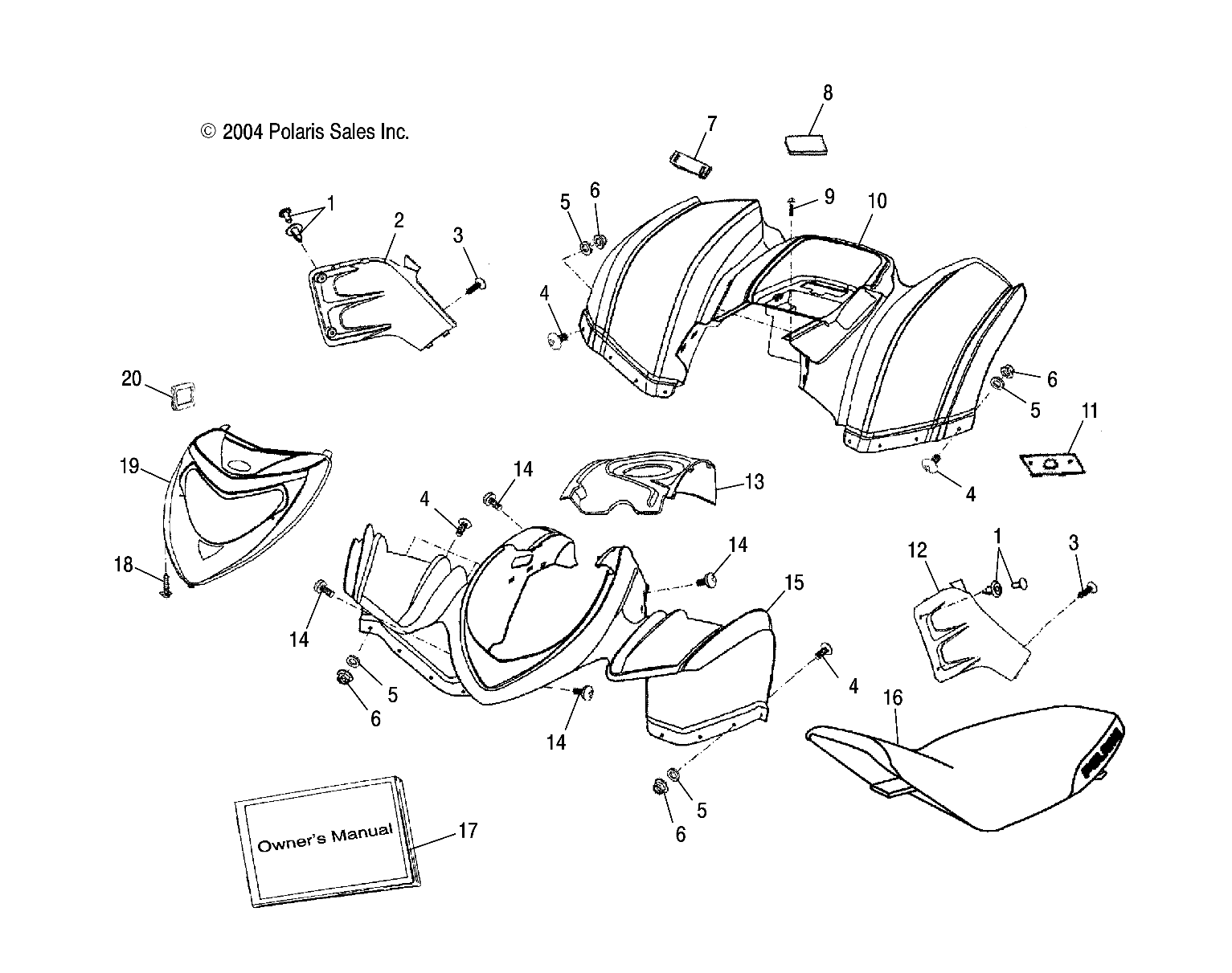 CAB/SEAT - A05PB20EA/EB/EC/ED (4999709970B09)