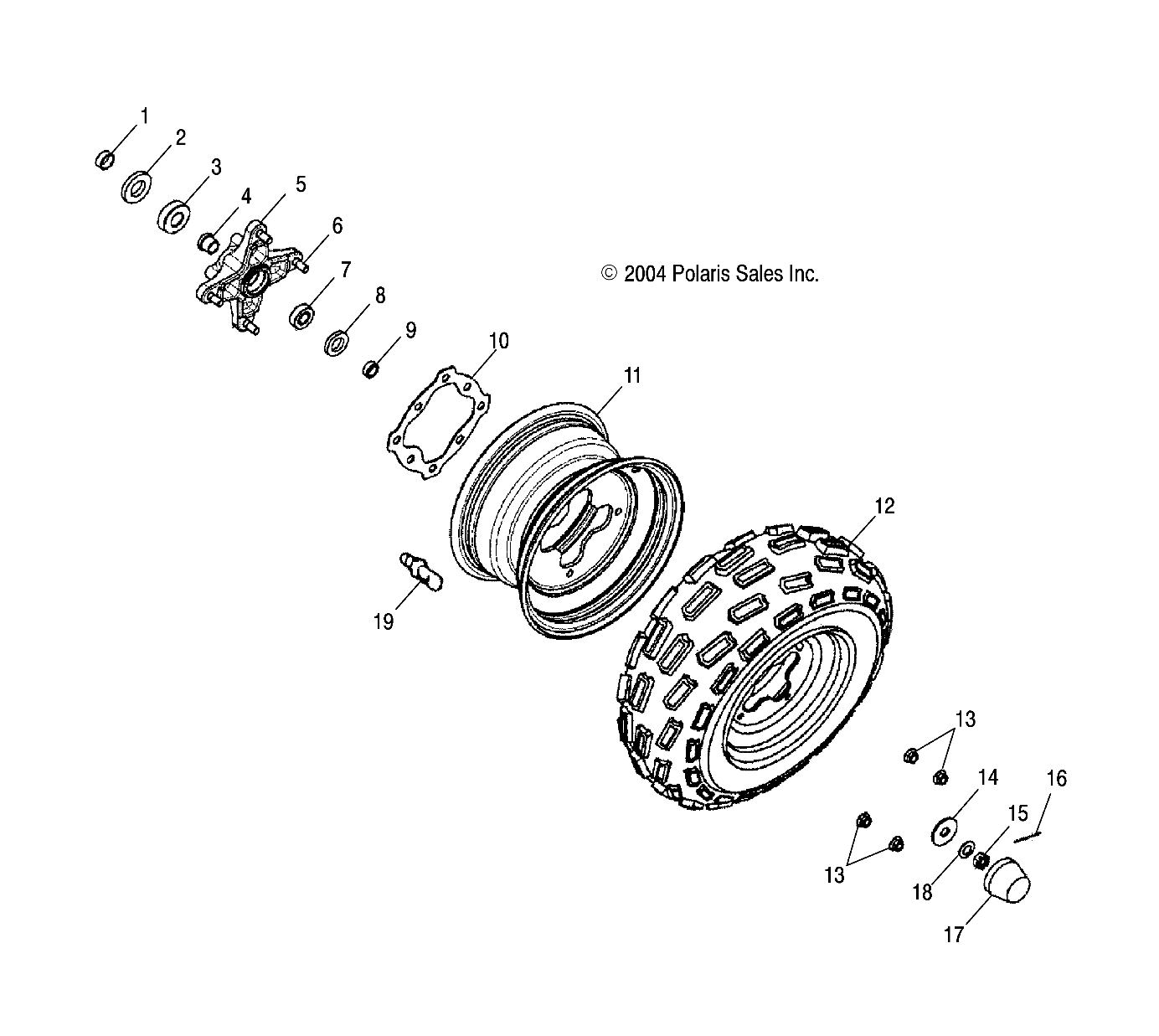 WHEEL, FRONT - A05PB20EA/EB/EC/ED (4999709970B12)