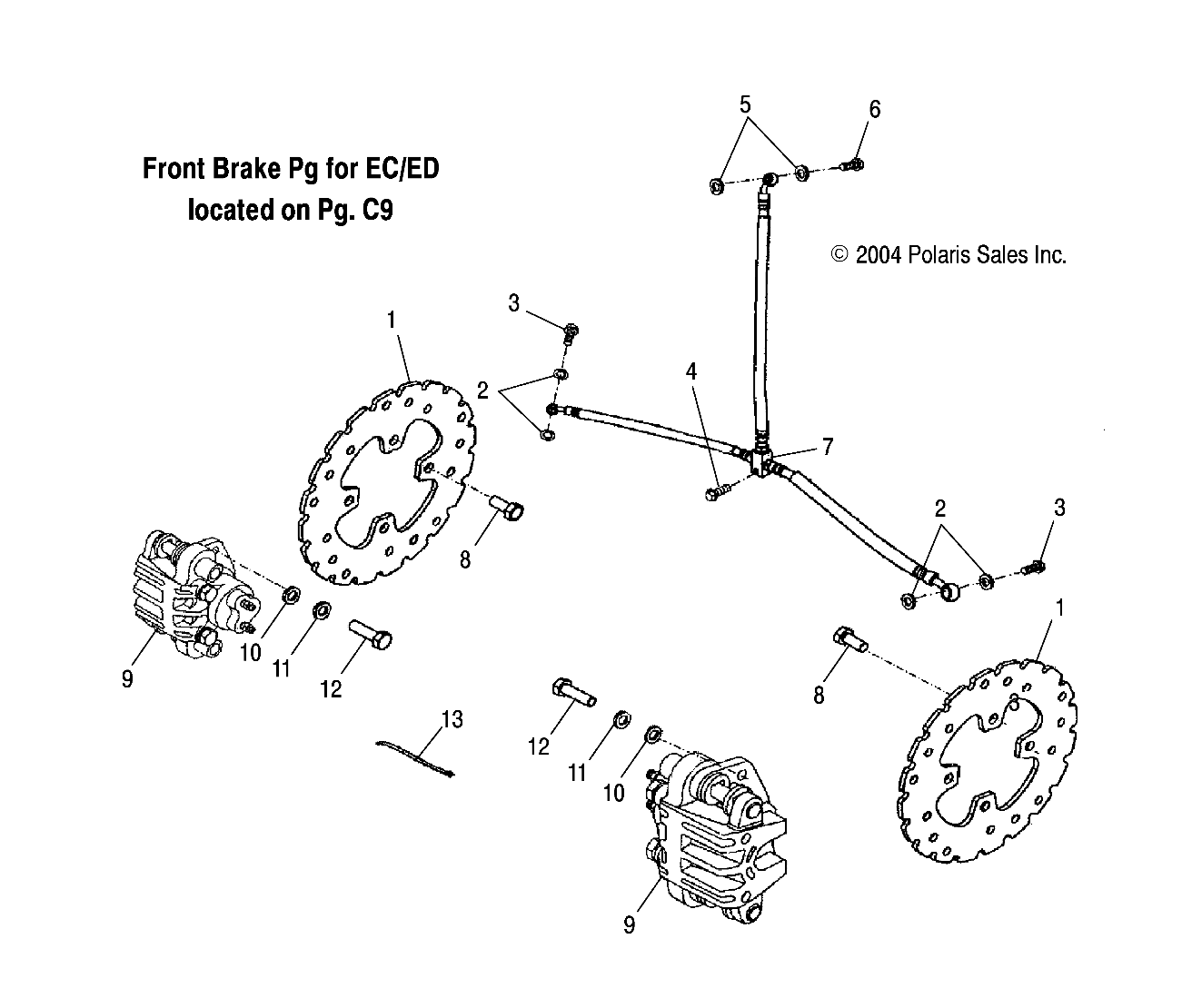 BRAKE, FRONT (EA)(EB) - A05PB20EA/EB (4999709970B14)