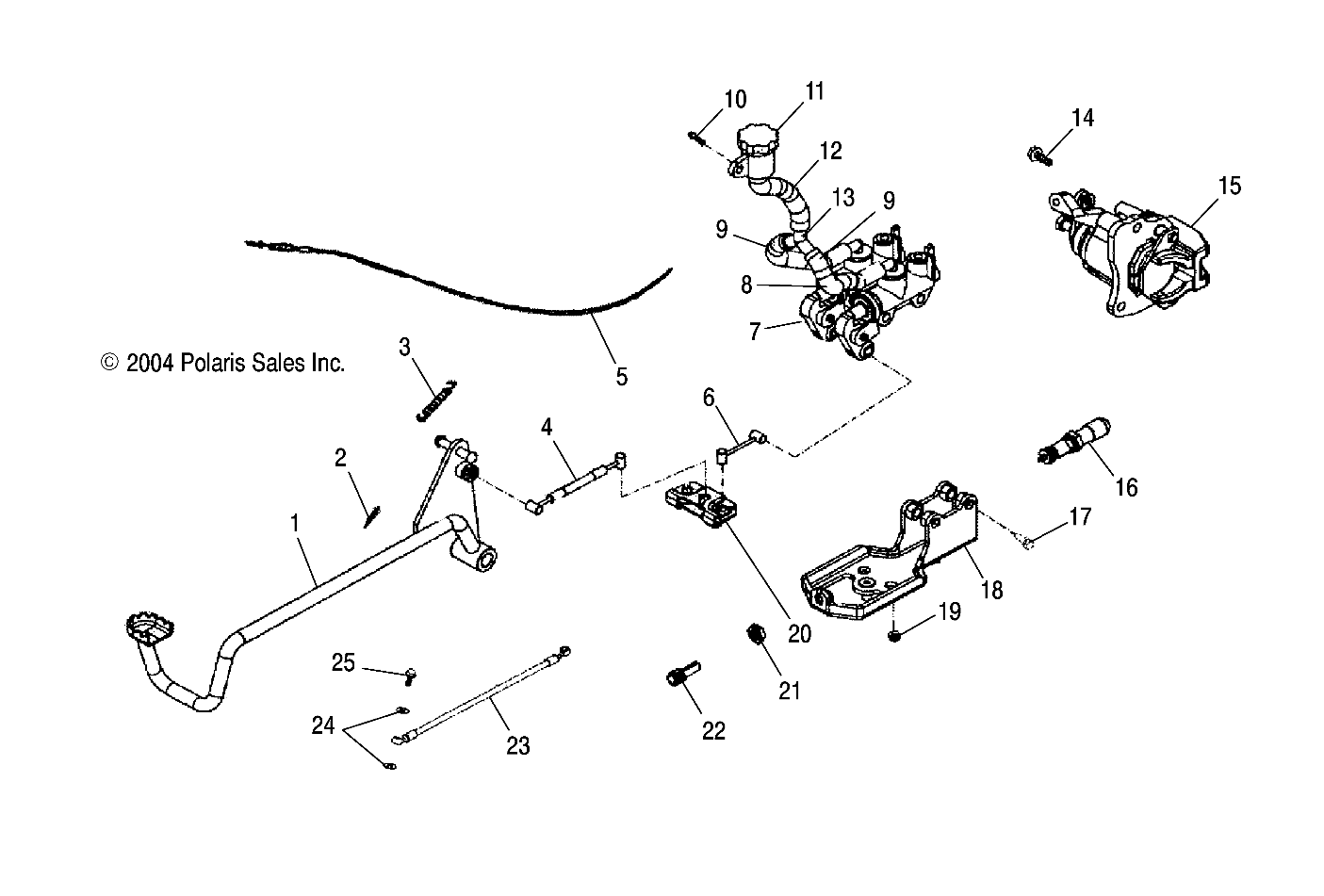 BRAKE, REAR - A05PB20EA/EB/EC/ED (4999709970C01)