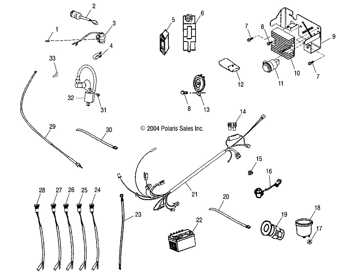 ELECTRICAL PARTS - A05PB20EA/EB/EC/ED (4999709970C07)