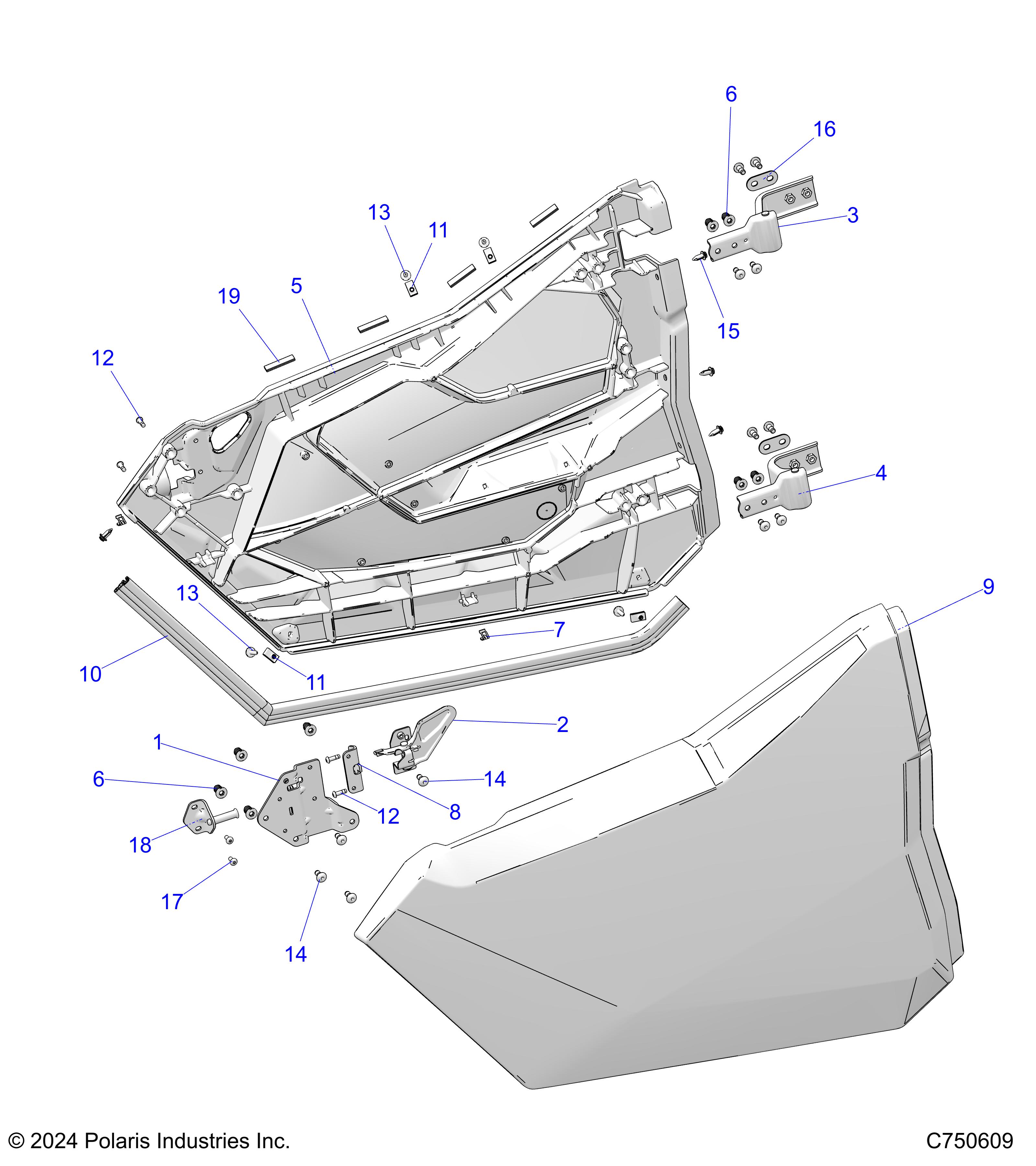 BODY, DOORS, FRONT - Z25R4D2KAK/BK/AJ/BJ/AM/BM (C750609)