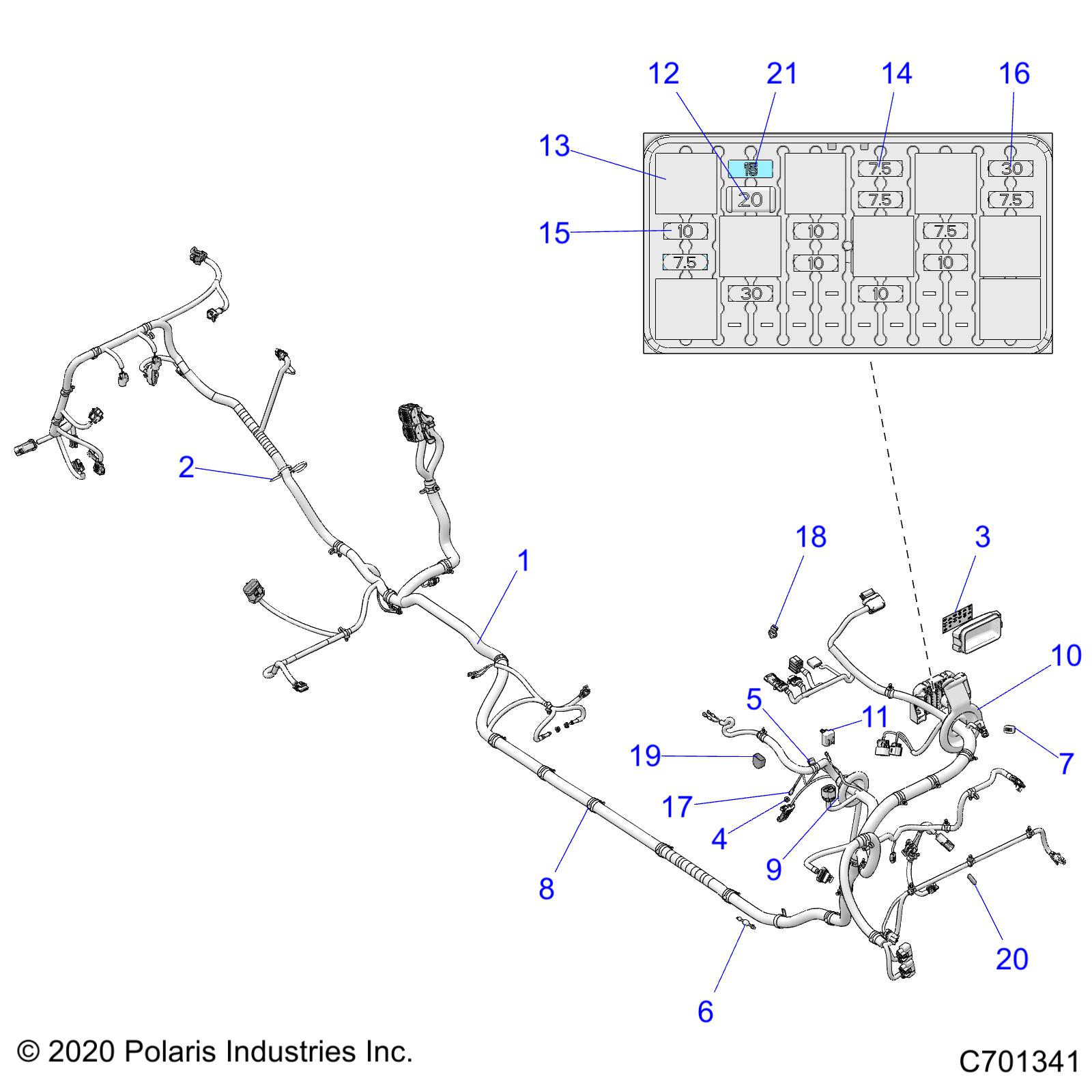 ELECTRICAL, WIRE HARNESS - Z23N4K99A/99B (C701341)