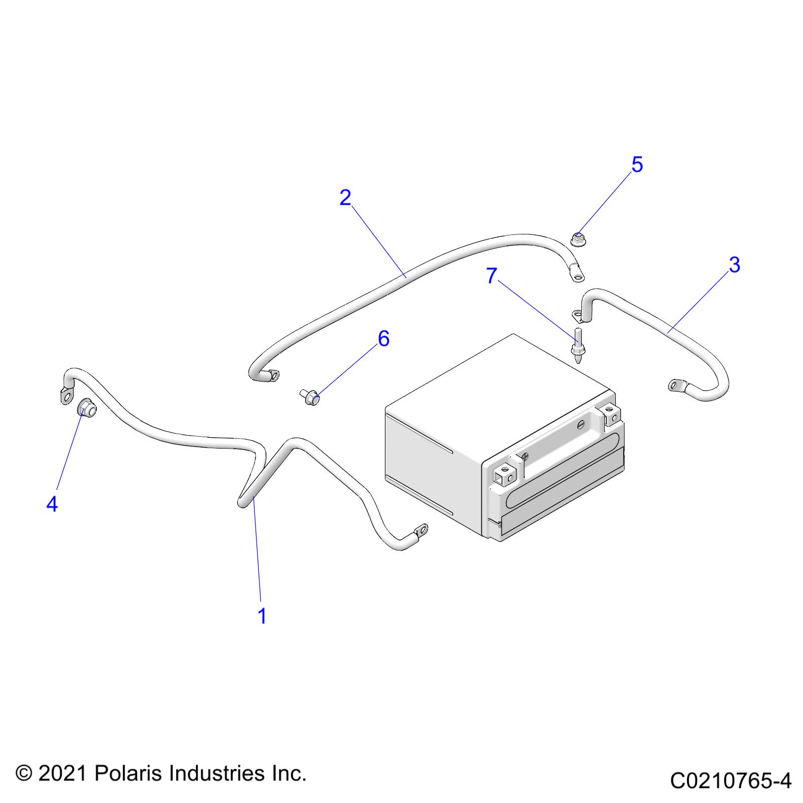 ELECTRICAL, BATTERY CABLES - A25SVE95PG (C0210765-4)