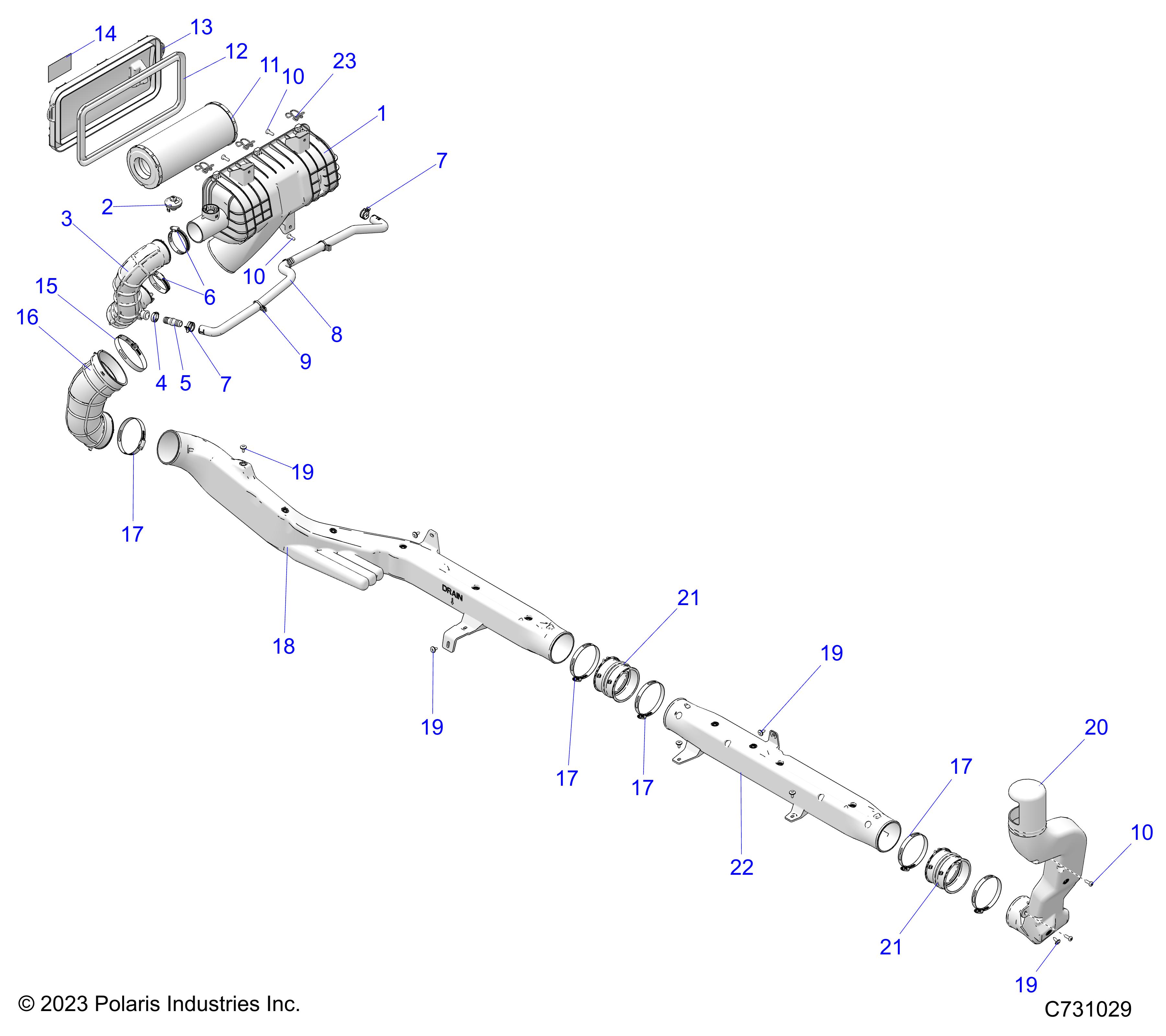 ENGINE, AIR INTAKE - R24X6E1RAH/BH (C731029)