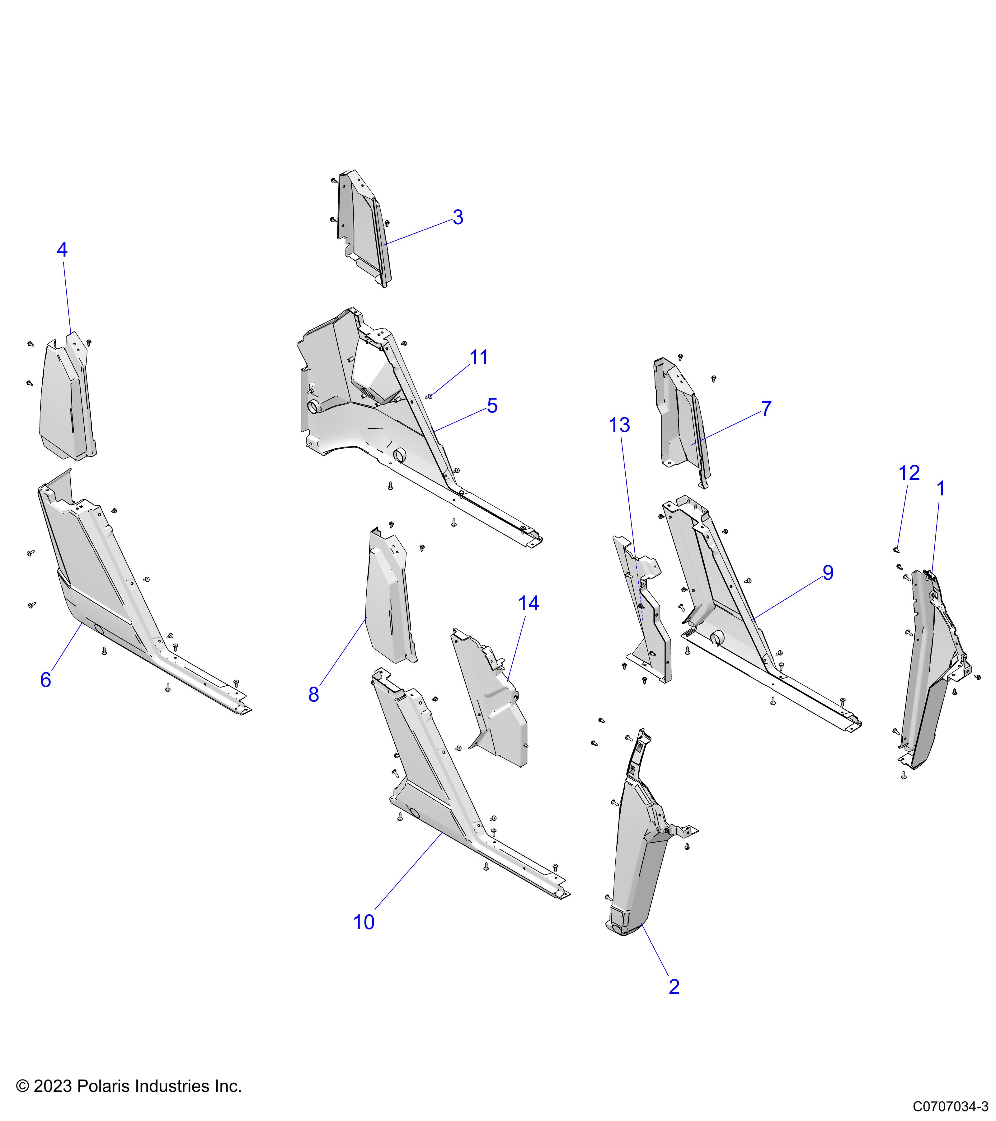 BODY, ROCKER PANELS - D25P4AD4B4/ED4B4/FD4B4/UD4B4/VD4B4/YD4B4 (C0707034-3)