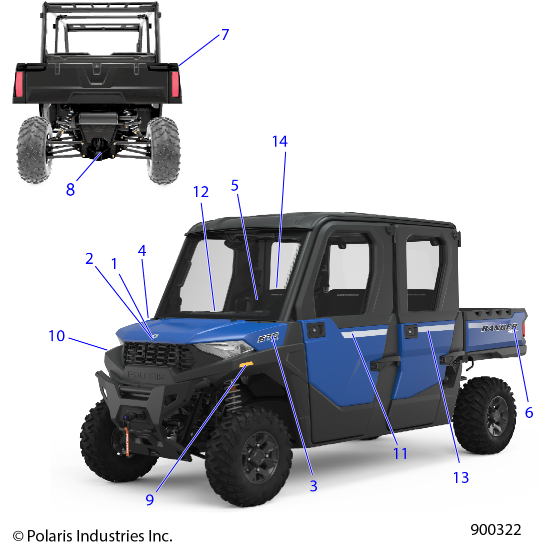 BODY, DECALS, GRAPHIC- R22M4U57B5 (900322)