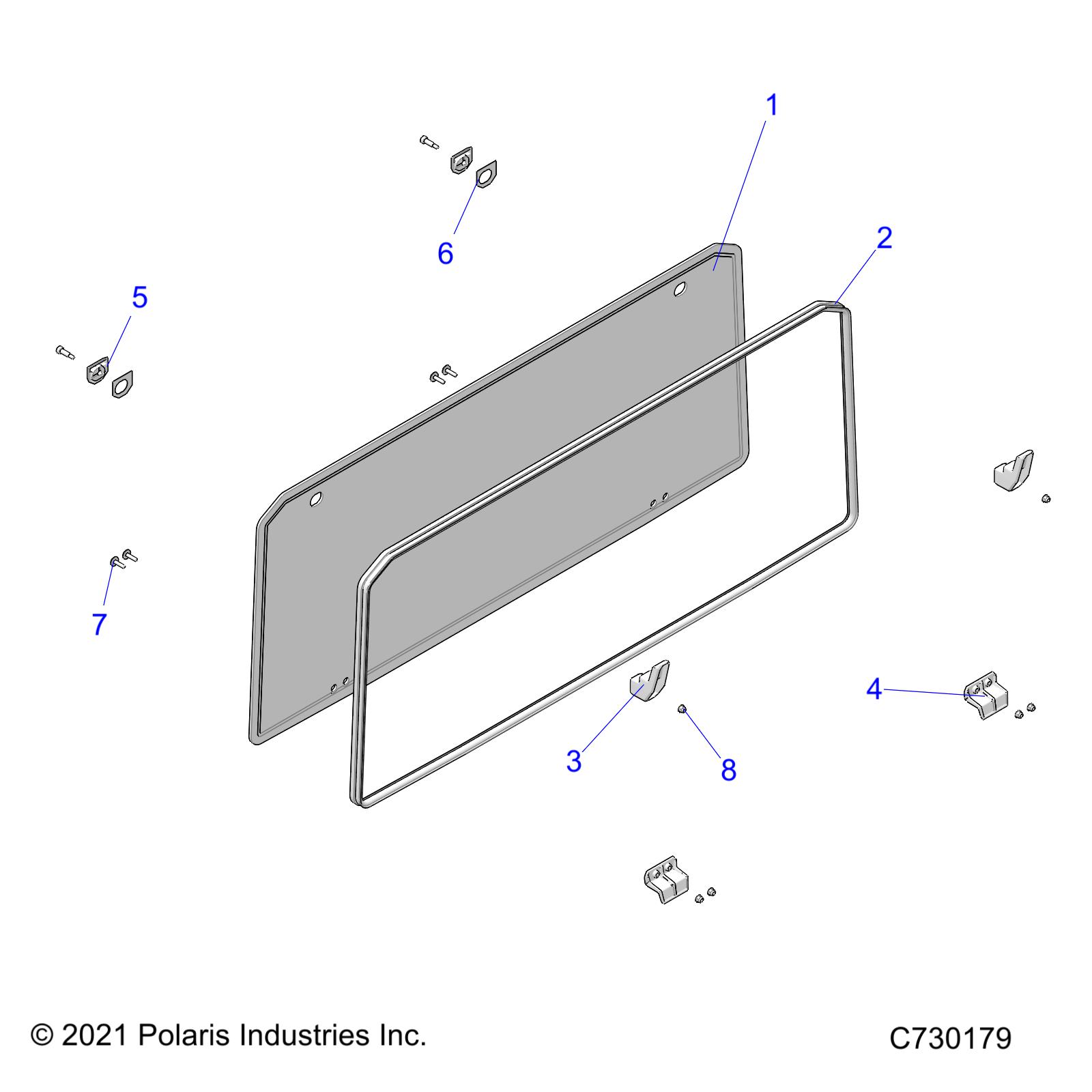 BODY, REAR WINDSHIELD - R25MAU57Z5/B5/Z6/B6 (C730179)