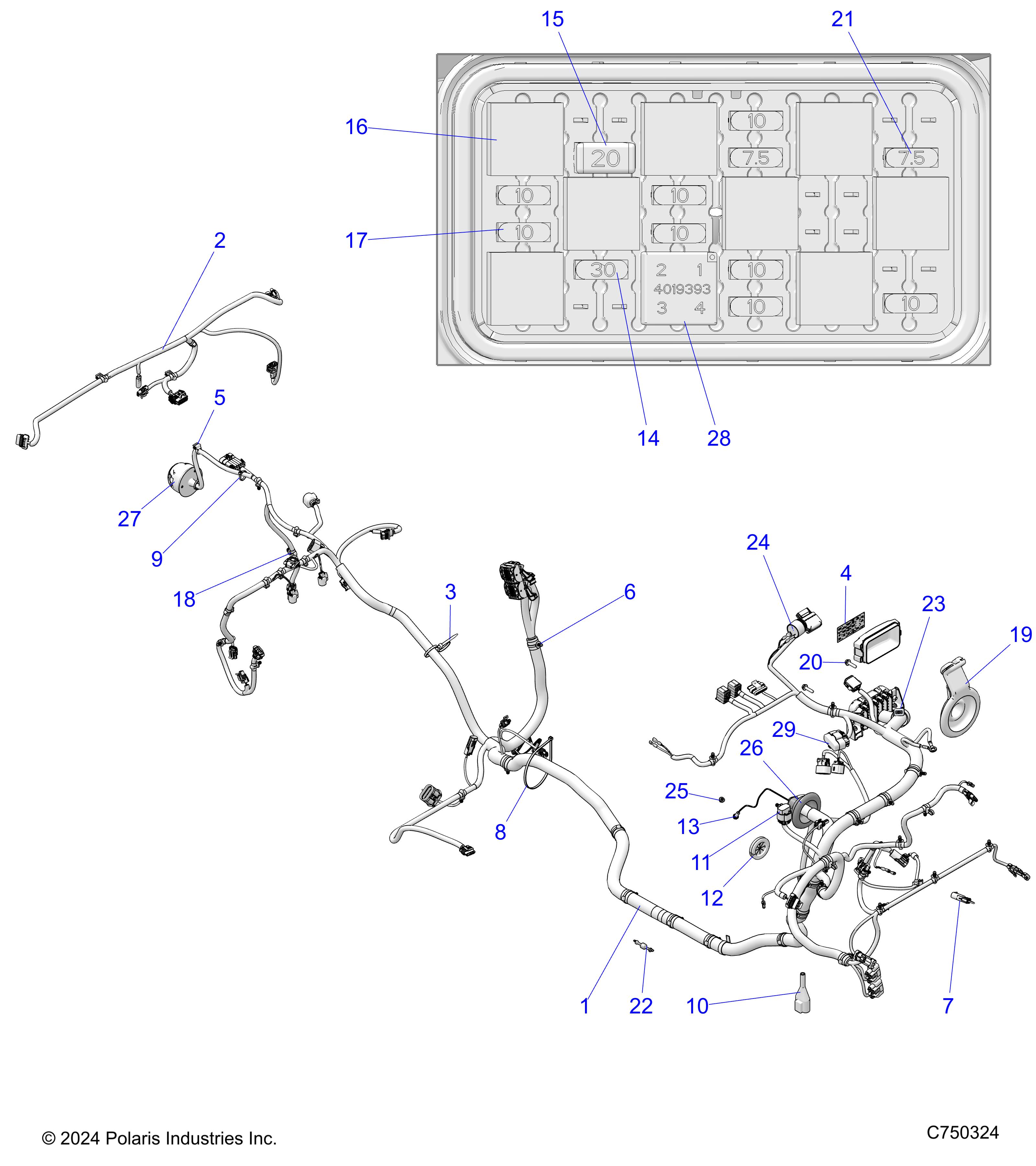 ELECTRICAL, WIRE HARNESS - Z25ASE99P5 (C750324)