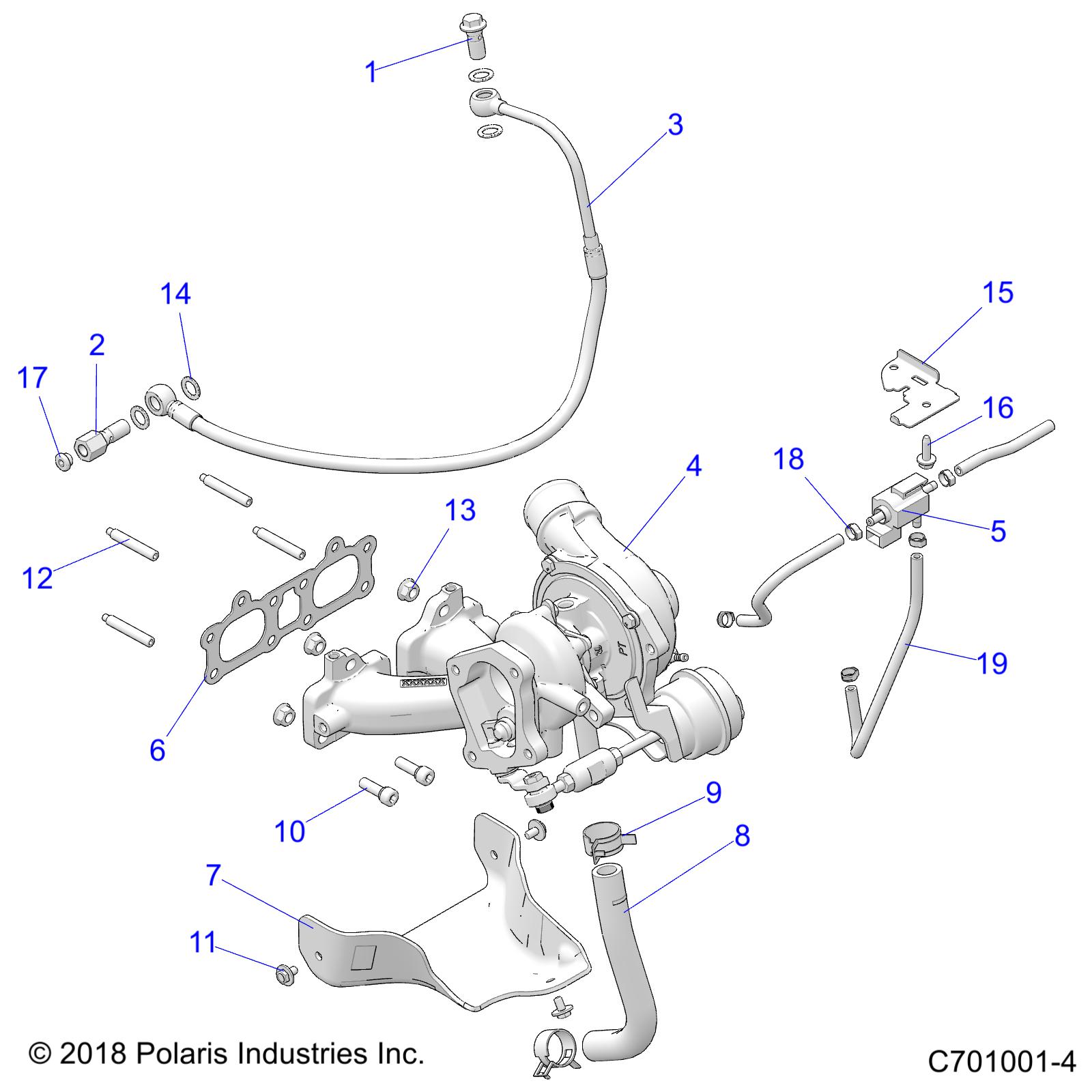 ENGINE, TURBO CHARGER MOUNTING - Z20NAE92AL/AR/BL/BR/F92AL/AR (C701001-4)