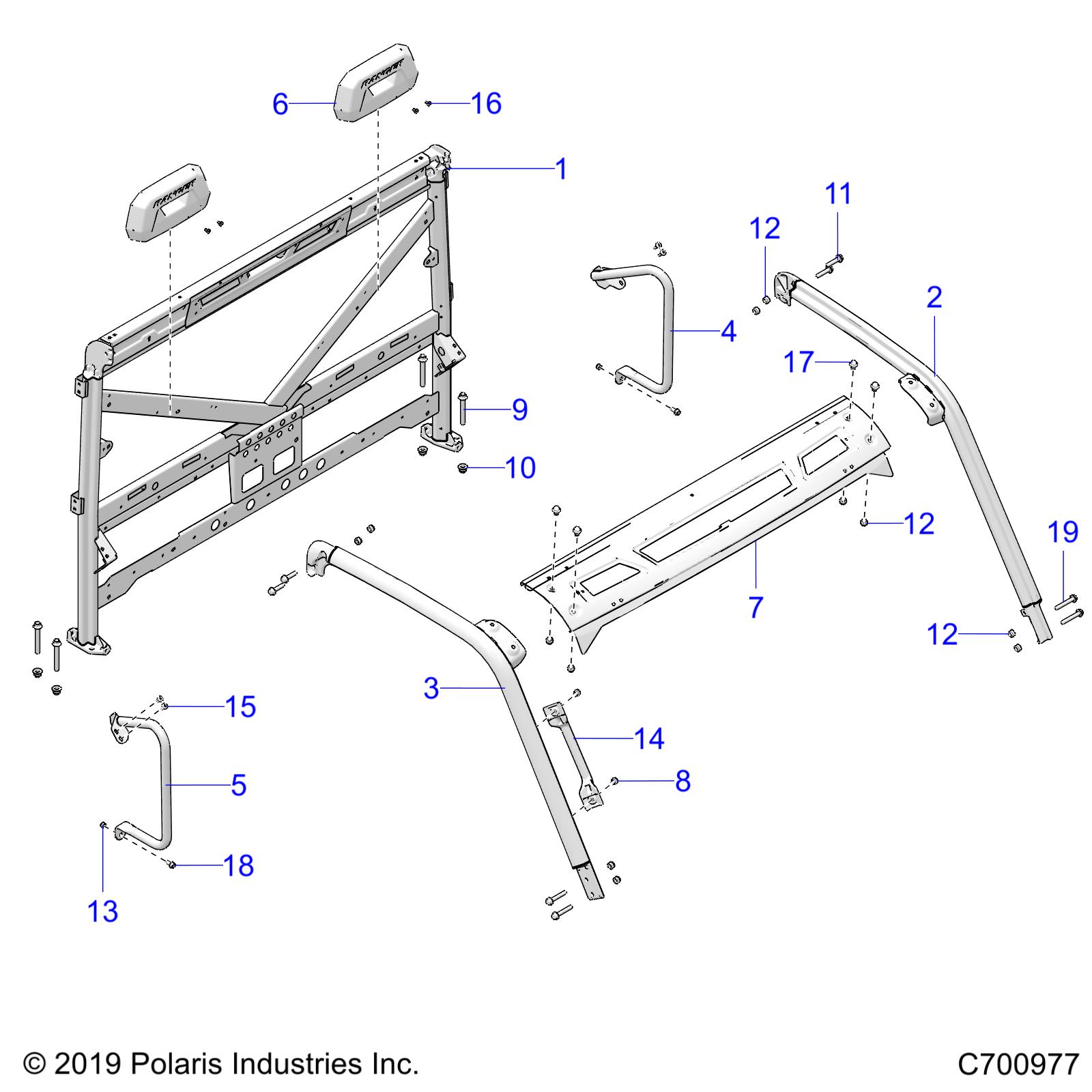 CHASSIS, CAB FRAME - R22RRED4JA (C700977)