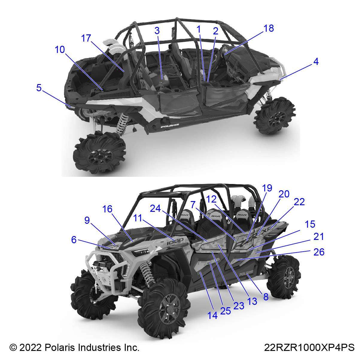 BODY, DECALS - Z22N4M99AR (900237)