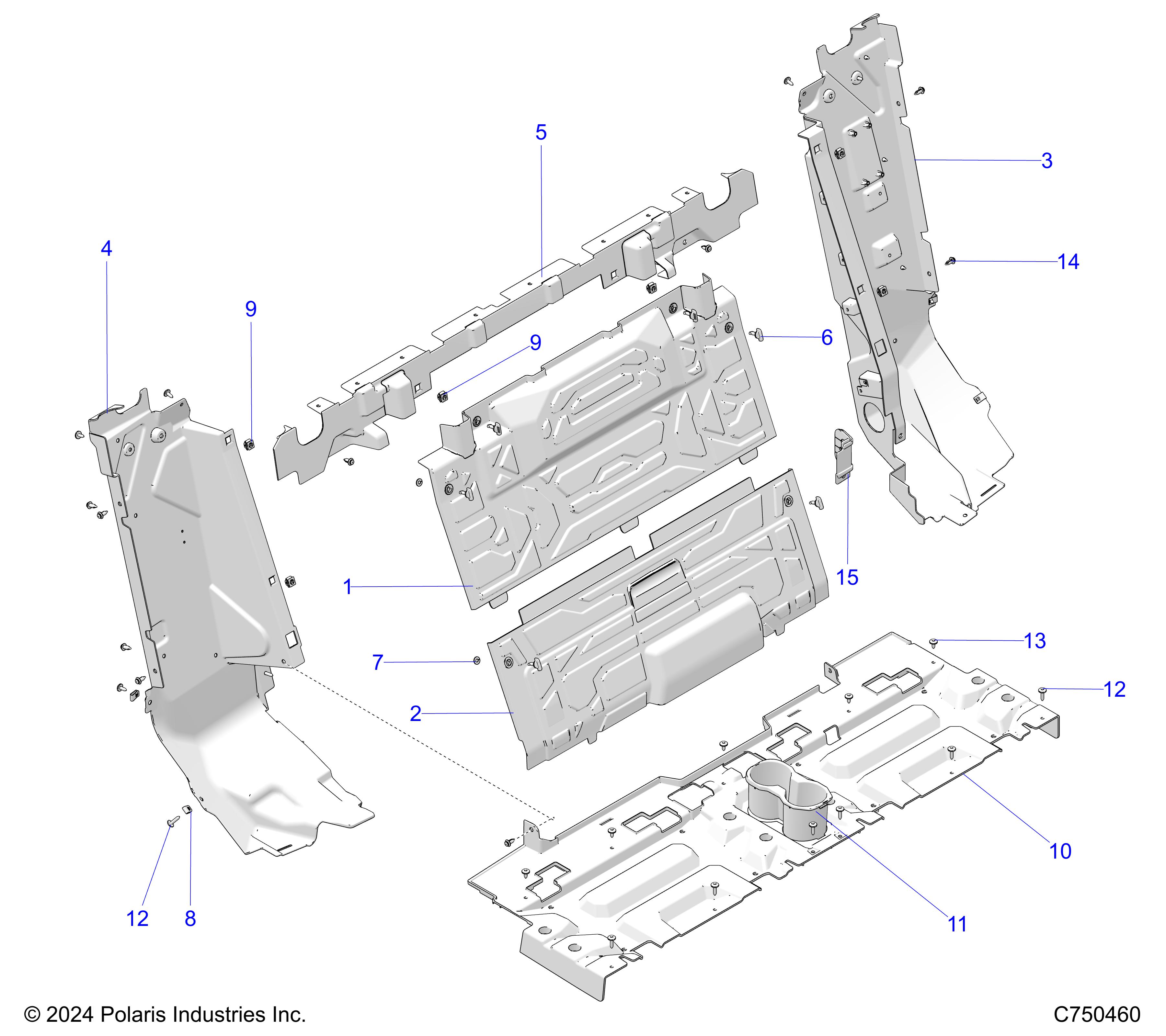 BODY, REAR CLOSEOFF - Z25S4D92AA/AL/BA/BF/AF/BL (C750460)