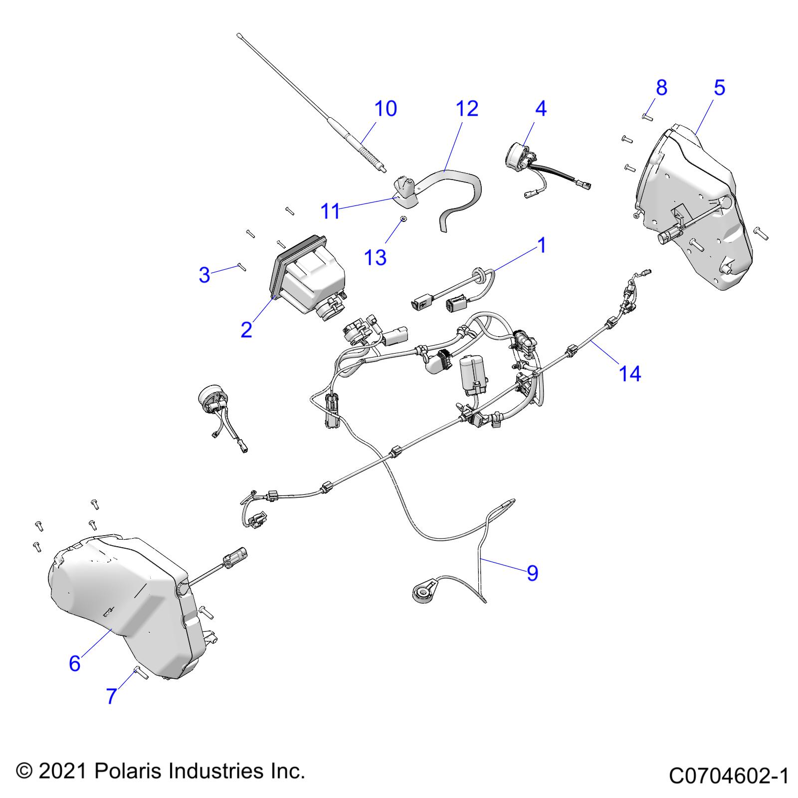 ELECTRICAL, OPTION, AUDIO, FRONT - Z21R4F92AH/BH (C0704602-1)