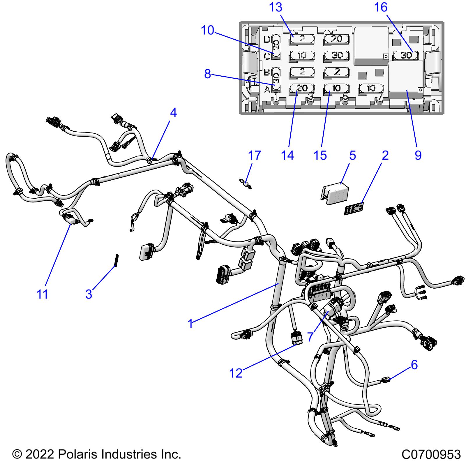 ELECTRICAL, WIRE HARNESSES, CHASSIS - R22MAAE4B8/B9 (C0700953)