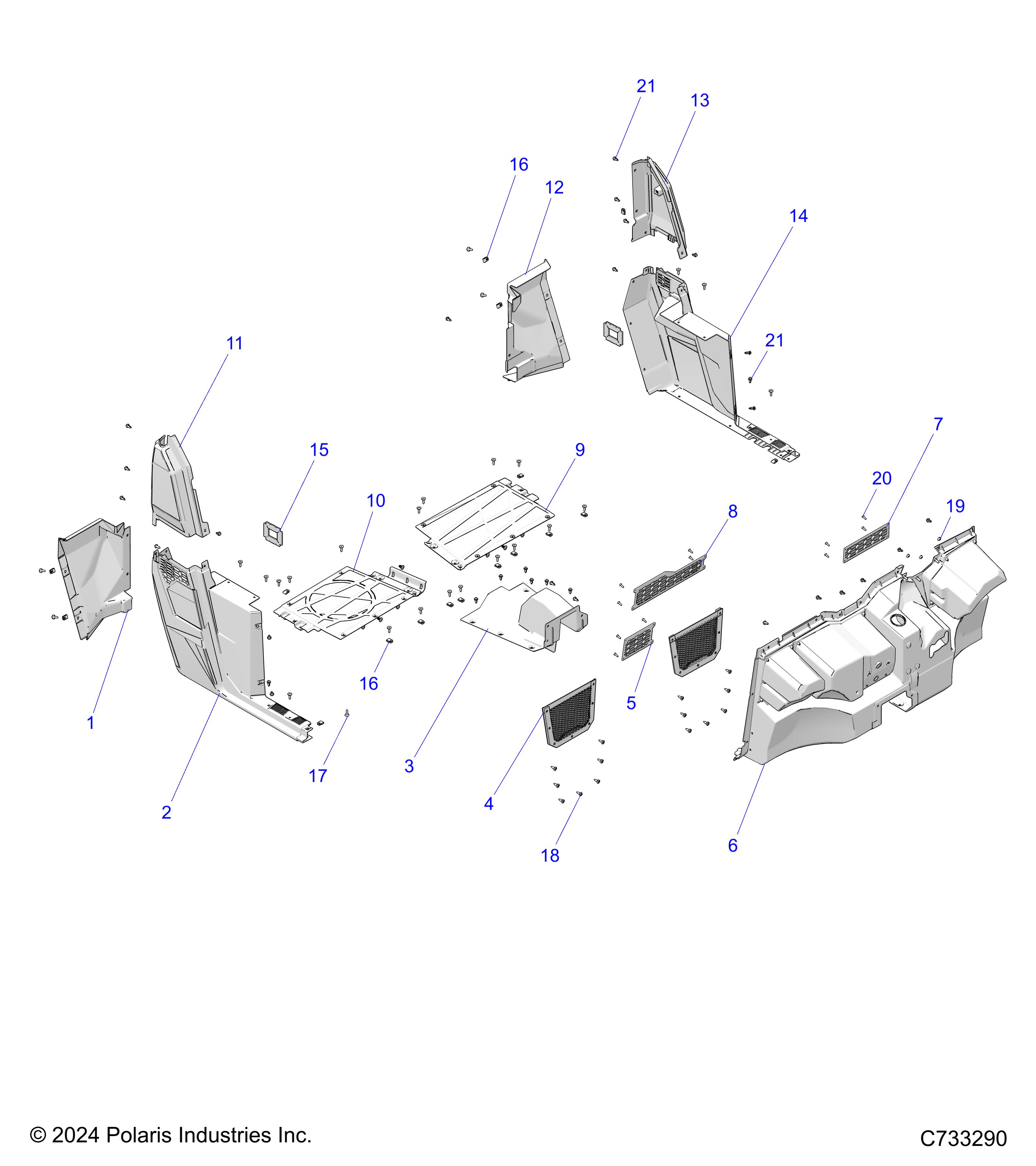 BODY, FLOOR and ROCKERS - R24MAA5AJ1 (C733290)