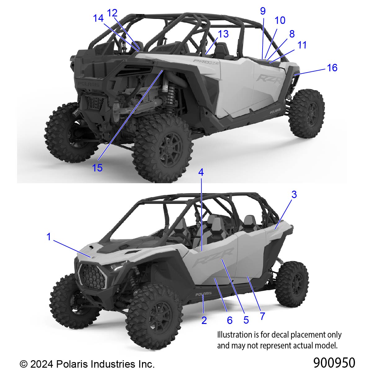 BODY, DECALS - Z25X4E92A4/B4 (900950)