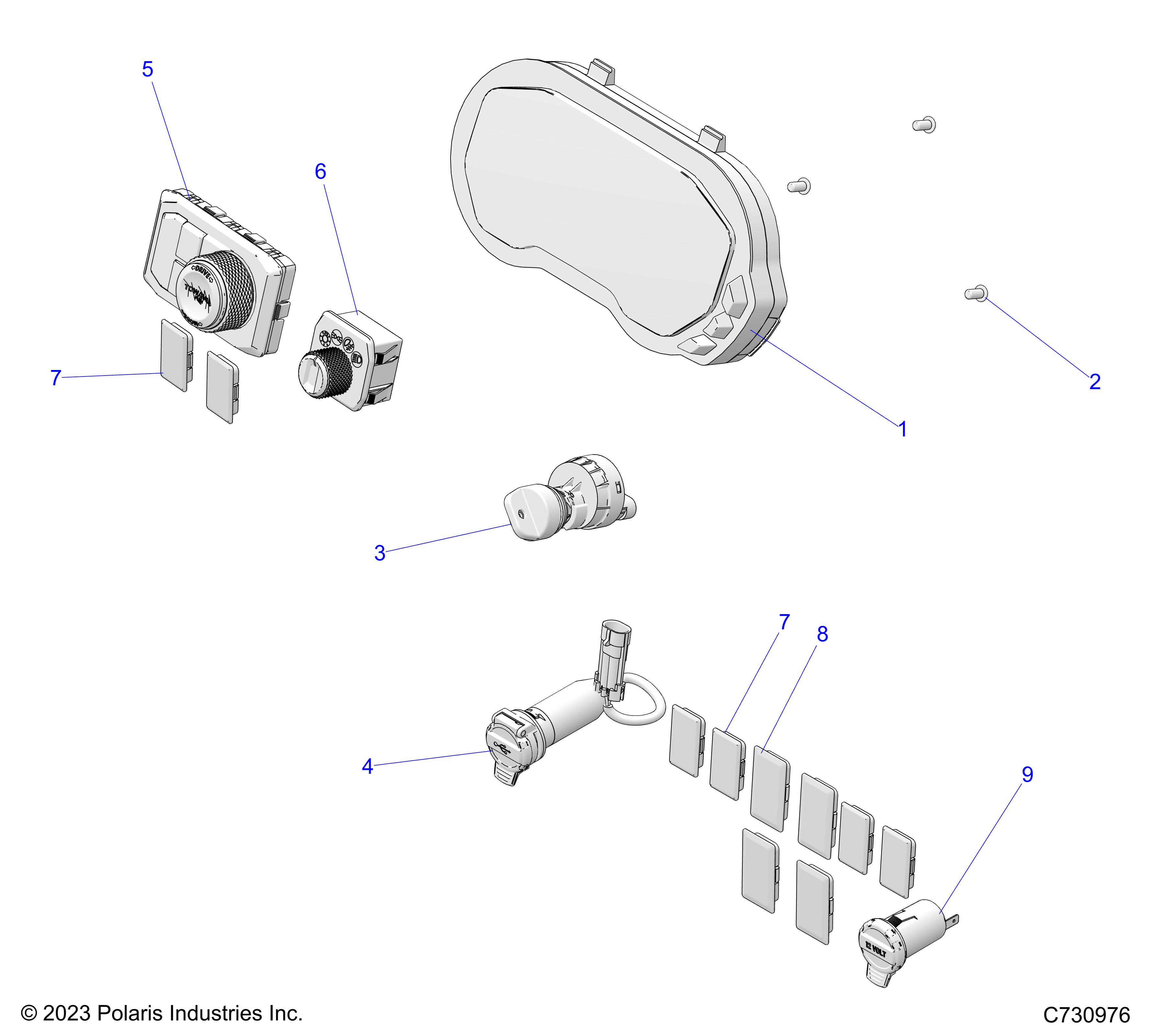 ELECTRICAL, DASH COMPONENTS - R24XAE1RAH/BH (C730976)