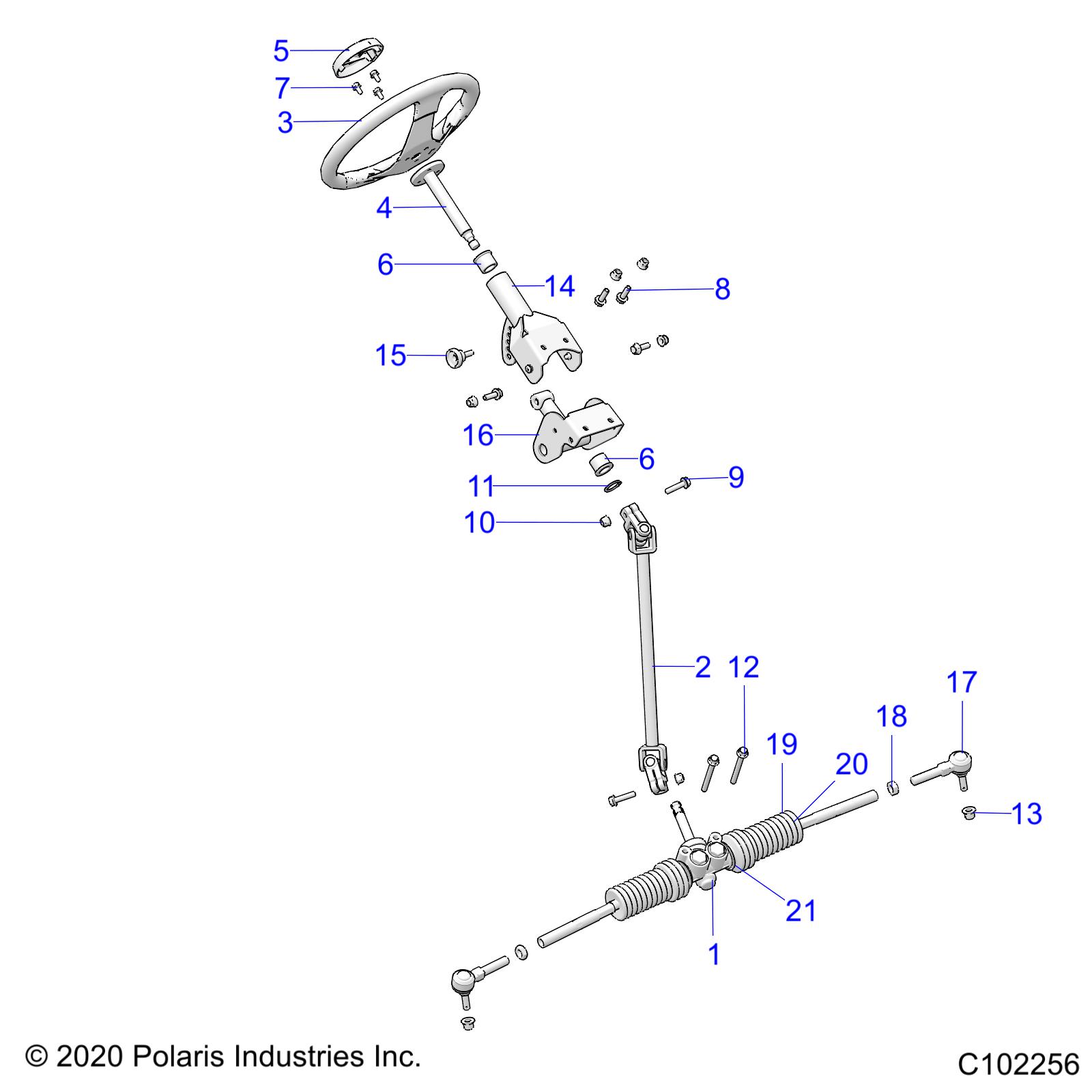 STEERING, STEERING ASM. - A19HZA15A1/A7/B1/B7 (102256)