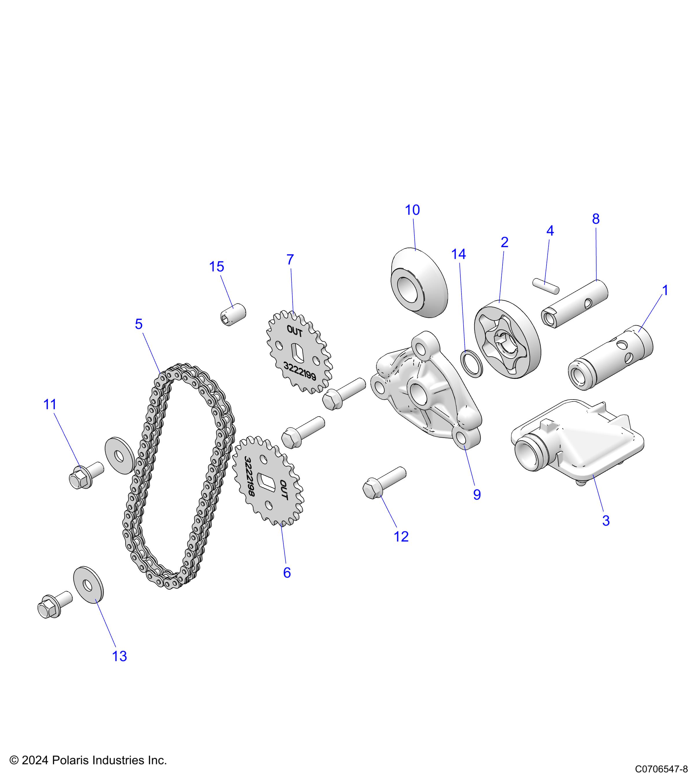 ENGINE, OIL PUMP - D25M2A57B4/G57B4/U57B4/W57B4 (C0706547-8)