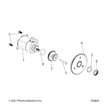 ENGINE, STARTER MOTOR - Z25HCA18N4/N7 (702820)