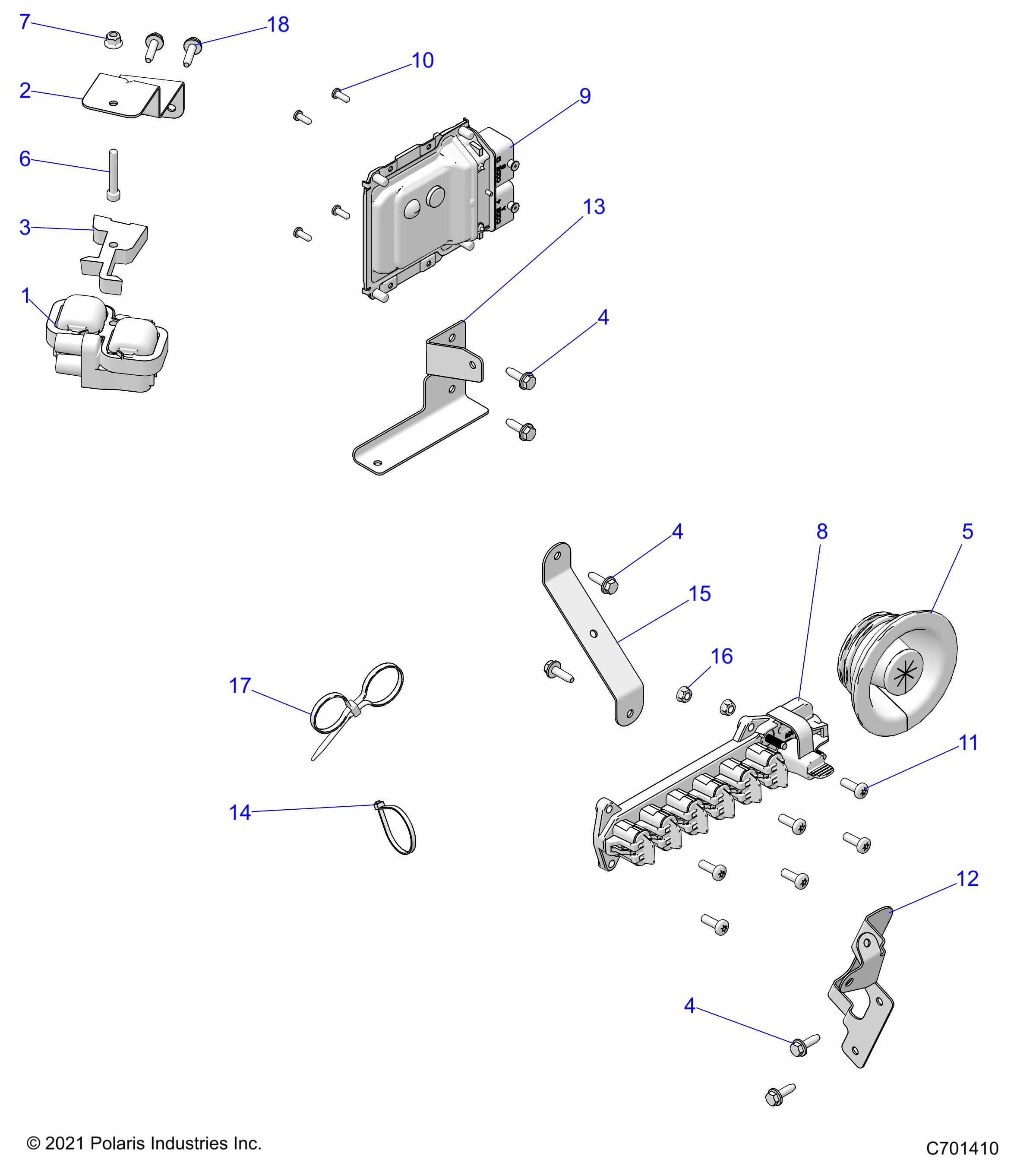 ELECTRICAL, WIRE HARNESS, COMPONANTS - R22TAU99A9/AN/B9 (C701410)