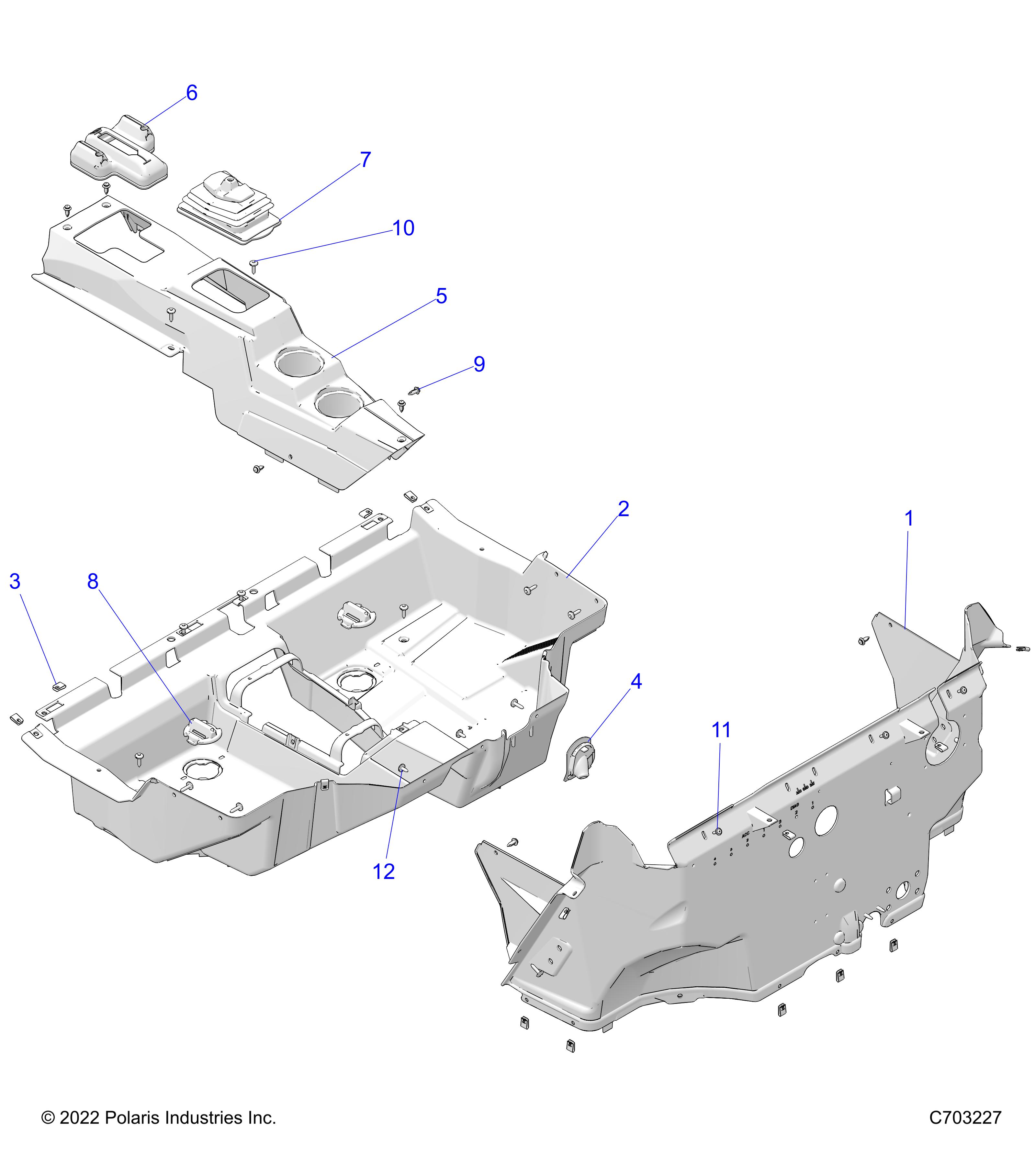 BODY, FLOOR - Z23NAE99FR/SCR/FR (C703227)