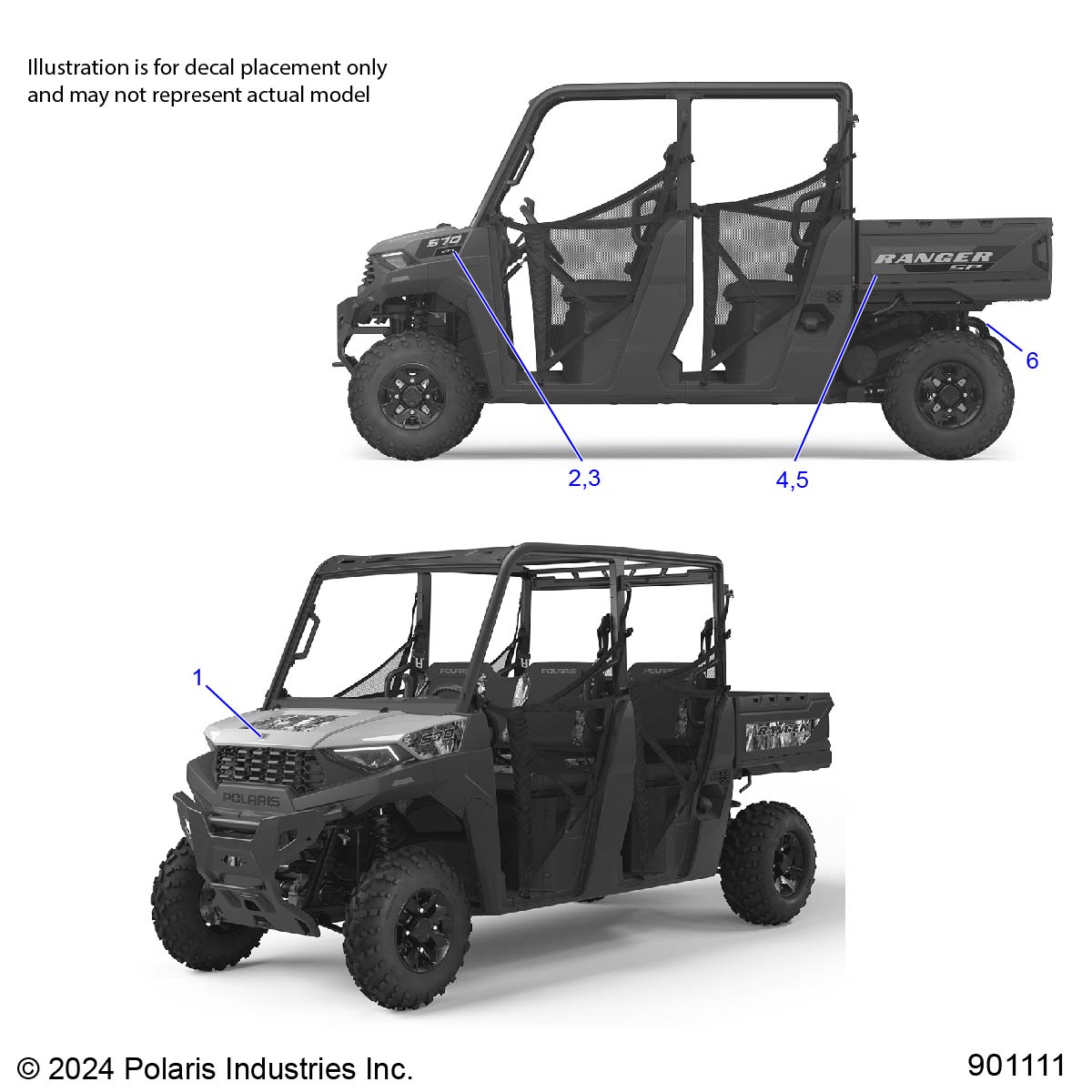 BODY, DECALS, GRAPHIC- R25M4E57L5 (901111)