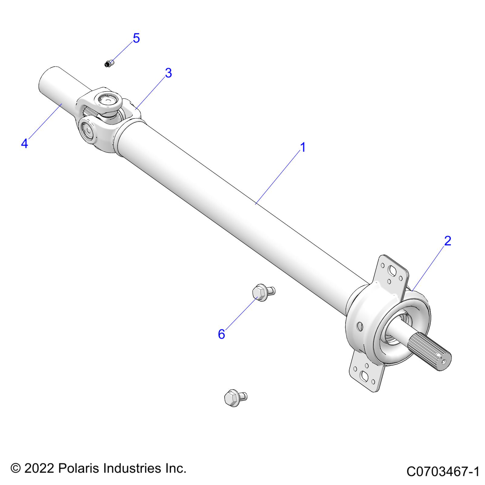 DRIVE TRAIN, PROP SHAFT,MID, BEARING - Z23RMK2KAJ/BJ (C0703467-1)