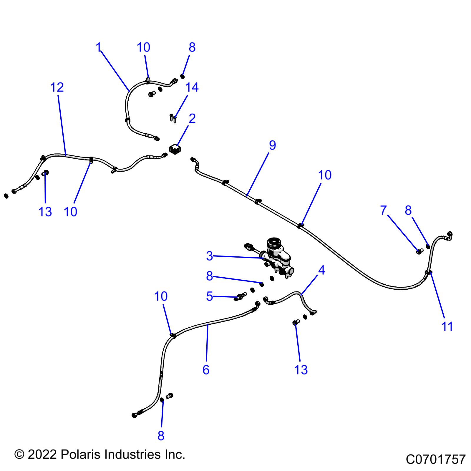 BRAKES, LINES and MASTER CYLINDER - R22MAAE4B8/B9 (C0701757)