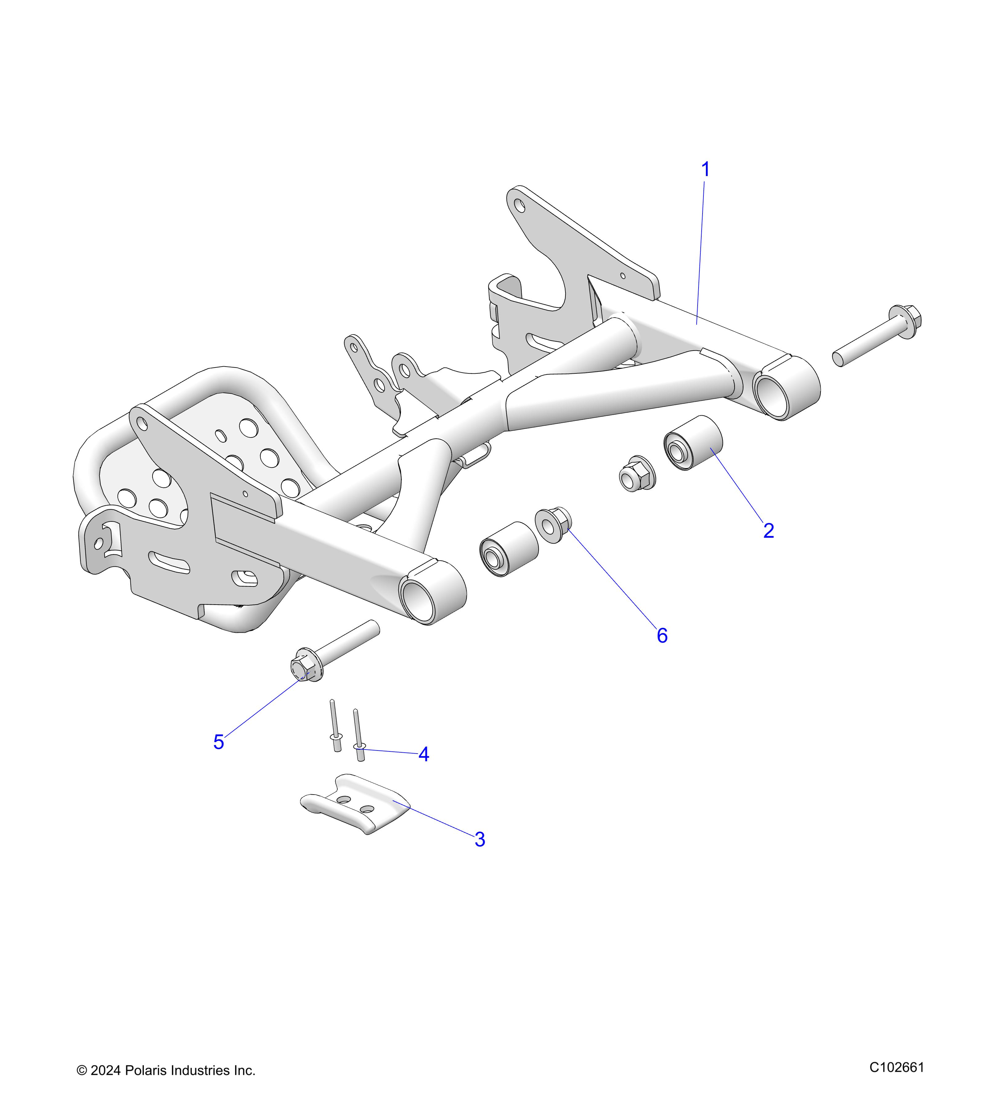 SUSPENSION, REAR SWINGARM - A24HBBO7B6/N7 (C102661)