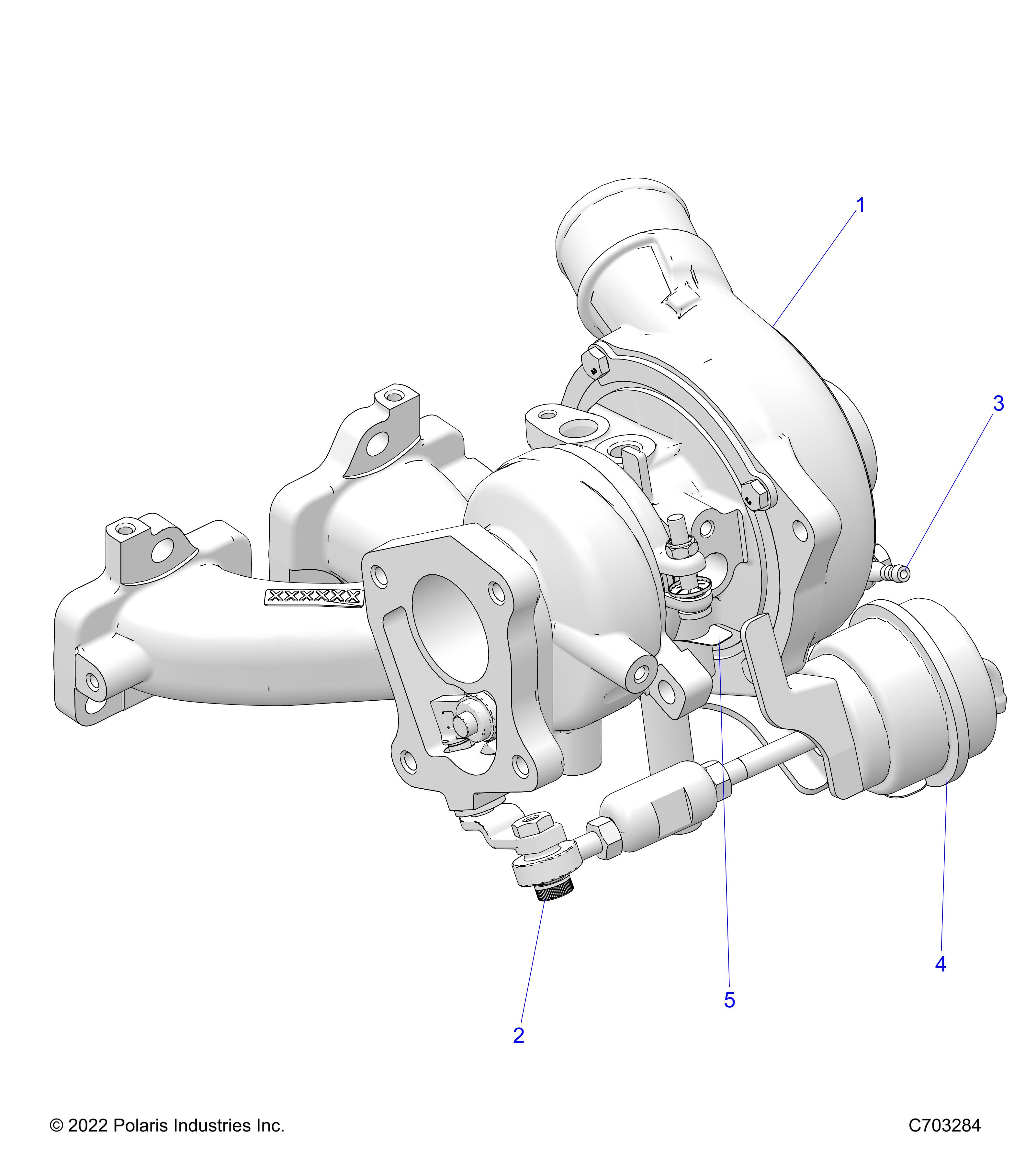 ENGINE, TURBO CHARGER - Z23R4D92AK/AS/BK/BS (C703284)