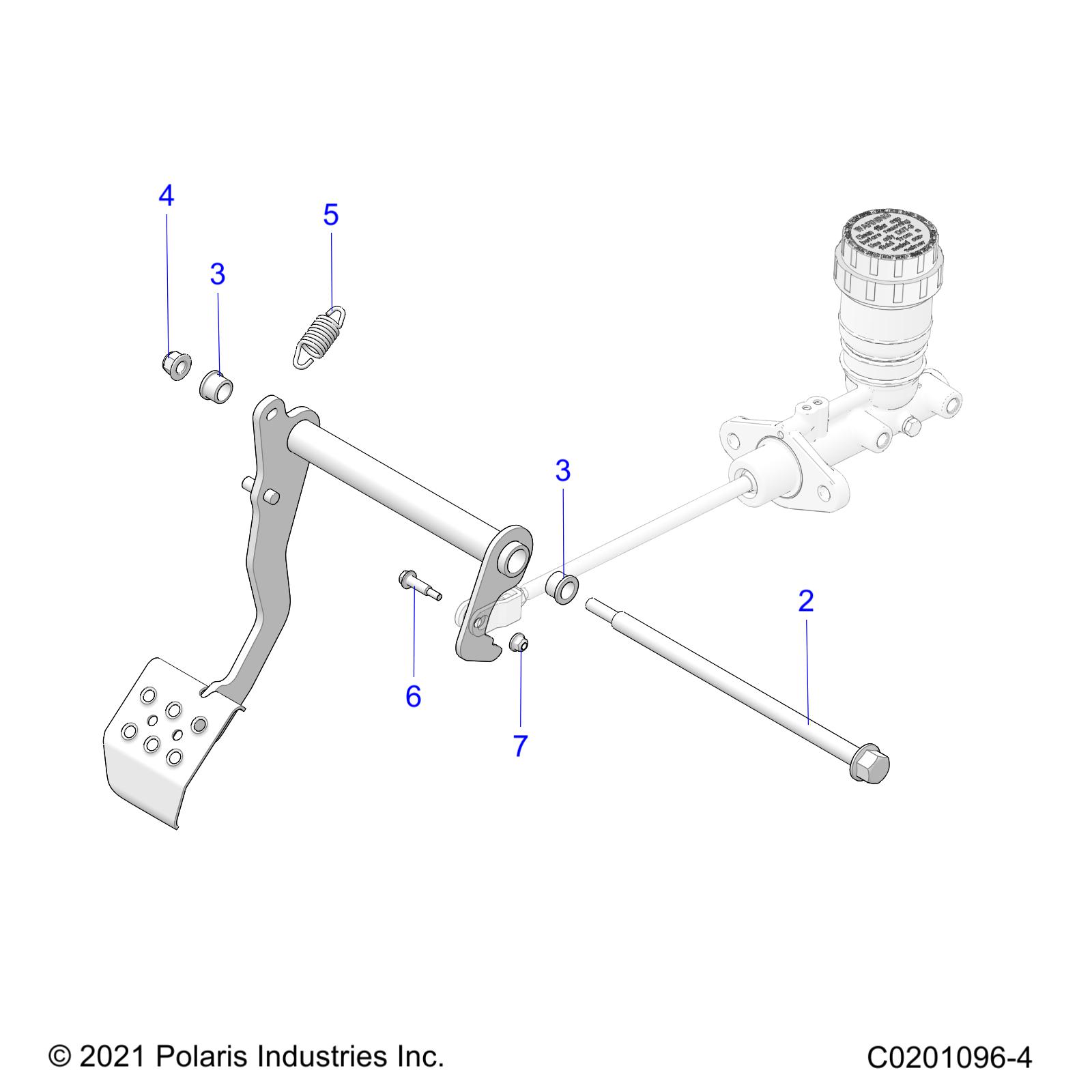 BRAKES, PEDAL AND MASTER CYLINDER MOUNTING - Z23HCB18A2/B2 (C0201096-4)