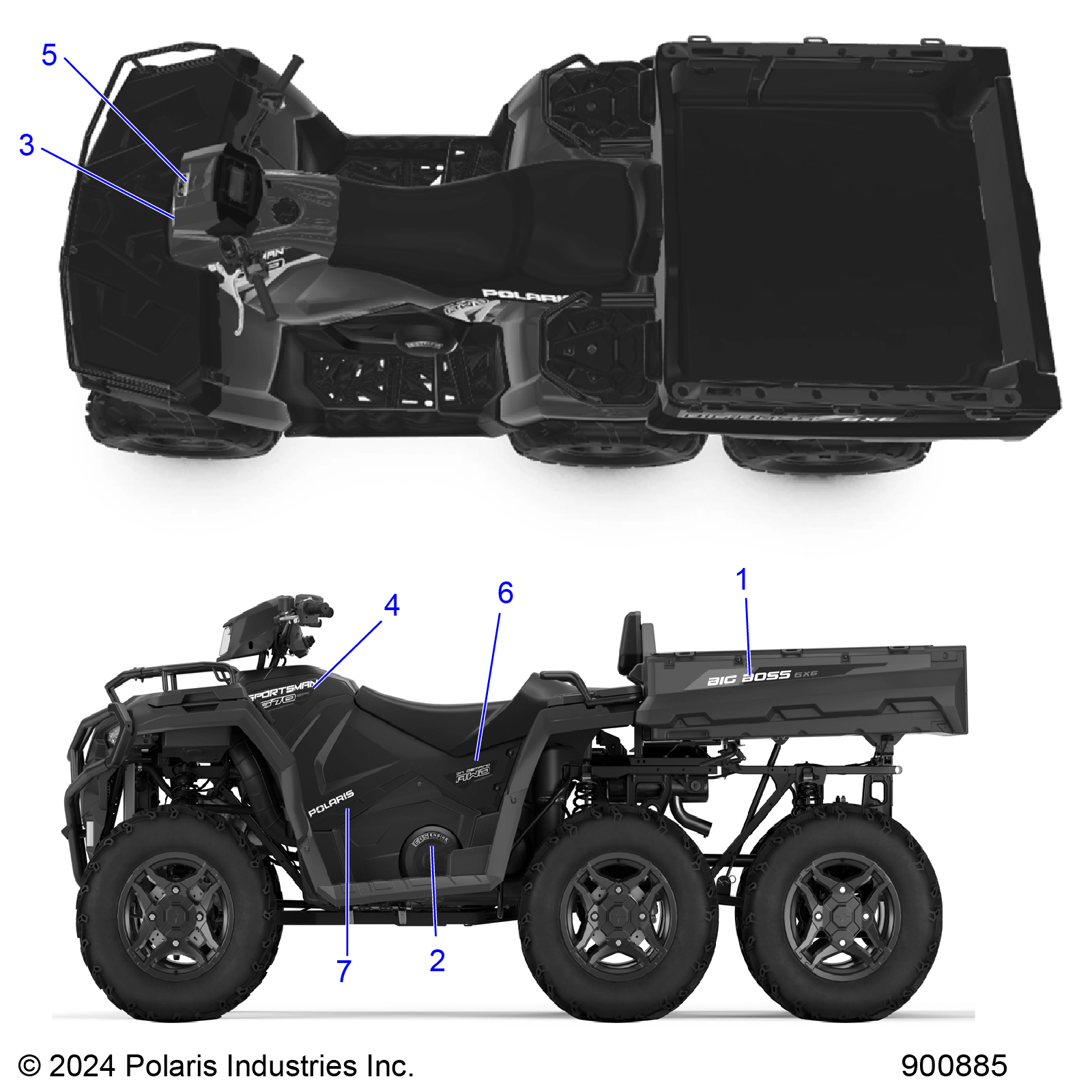 BODY, DECALS GRAPHICS - A25SKE57A1 (900885)