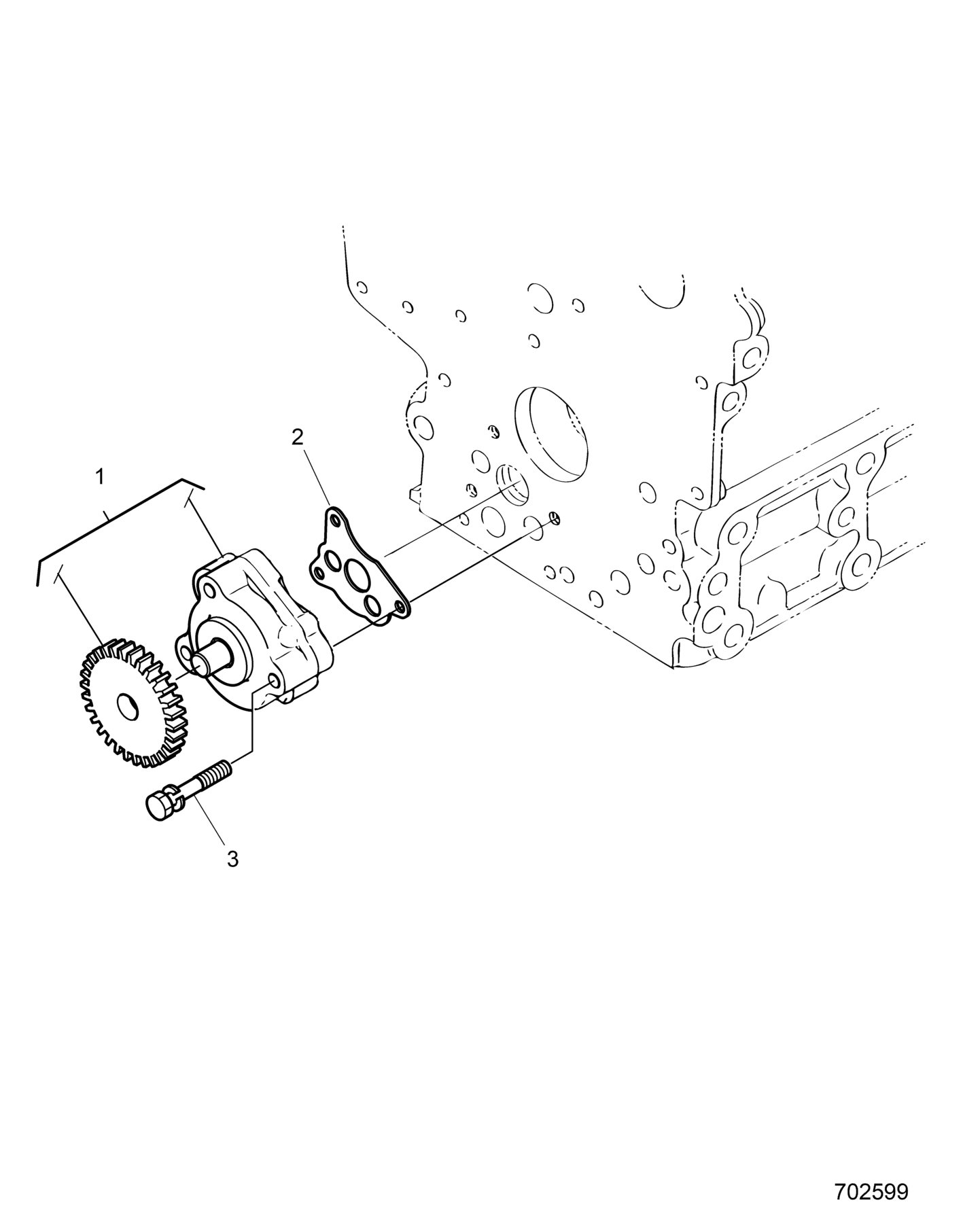 ENGINE, OIL PUMP - D26P4ED4D4 (702599)