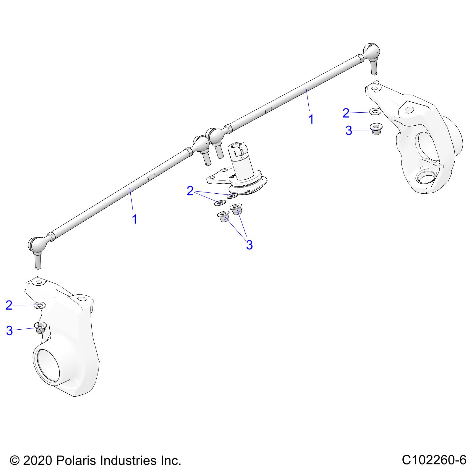 STEERING, TIE RODS - A21SJS57CX (C102260-6)