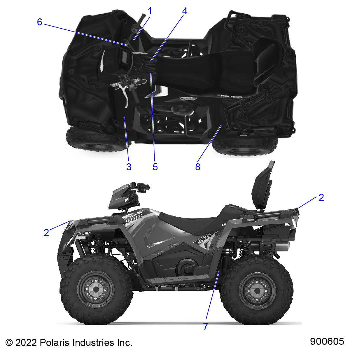 BODY, DECALS GENERAL - A23SDS57C4 (900605)