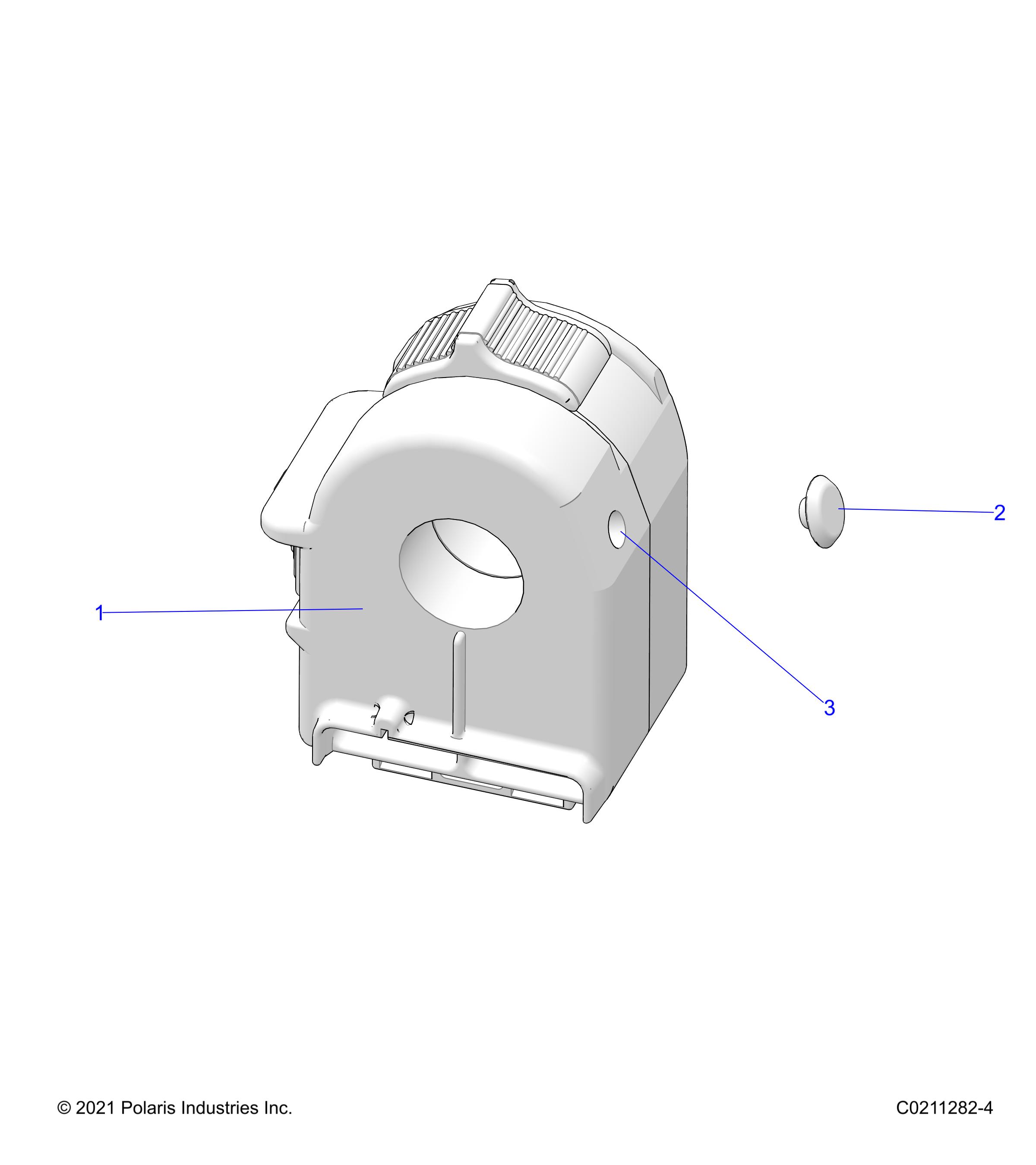 STEERING, CONTROLS, LEFT HAND CONTROLS - A23SYY95AD (C0211282-4)