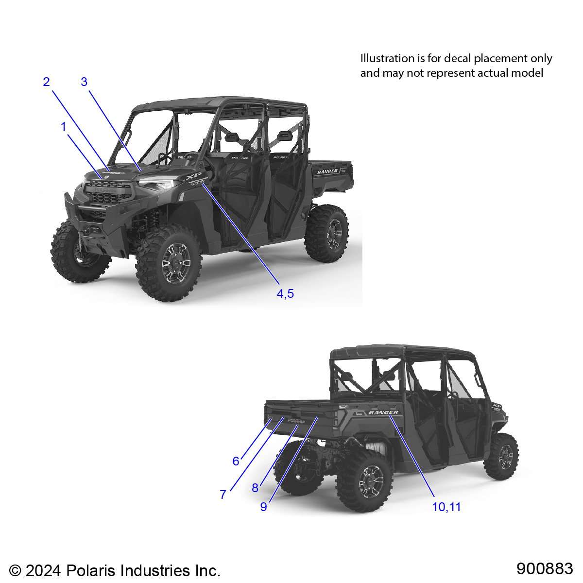 BODY, DECALS, GRAPHIC - R25RSF99AY/AL (900883)