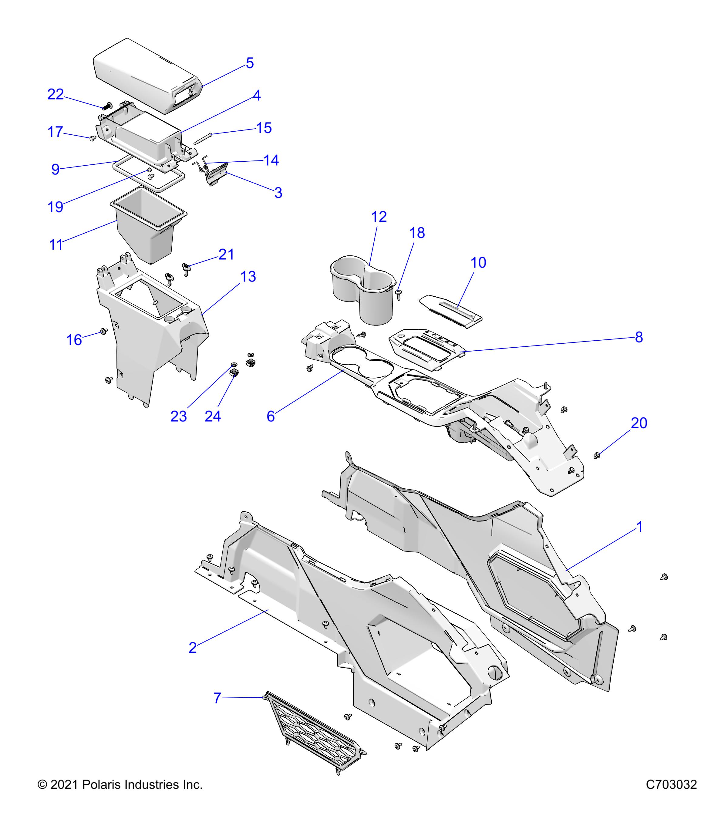 BODY, CENTER CONSOLE - Z22MAE92AJ/BJ/AD/BD/AG/BG (C703032)